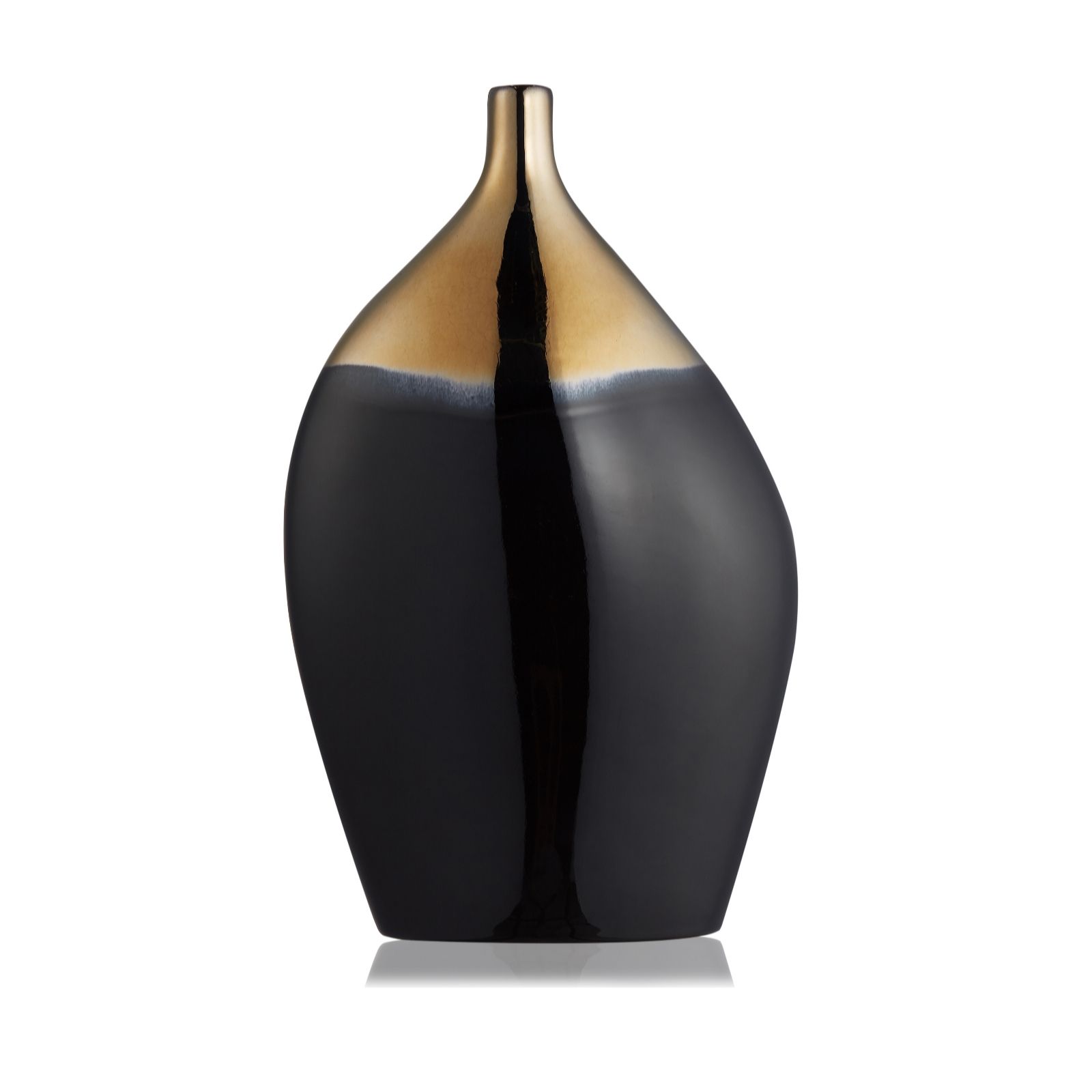 K By Kelly Hoppen Raven Small Neck Vase Qvc Uk