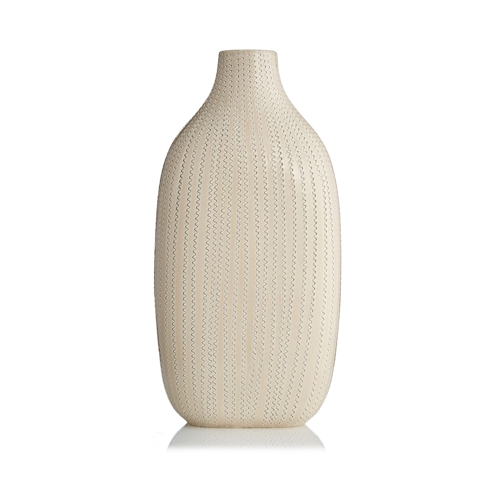 K By Kelly Hoppen Escape Ridged Vase Qvc Uk