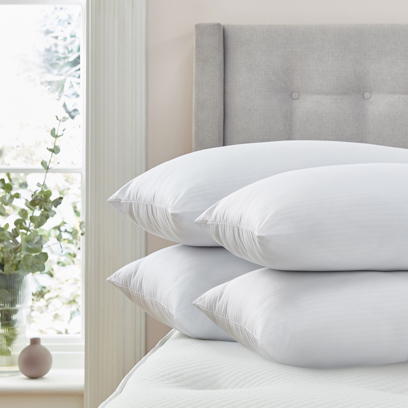 Silentnight Set Of 4 Luxury Just Like Down Full Pillows Qvc Uk
