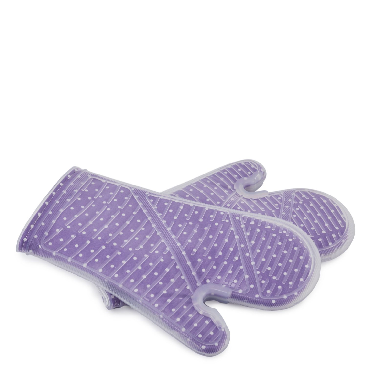 Cook's Essentials Pair of Transparent Silicone Oven Gloves QVC UK