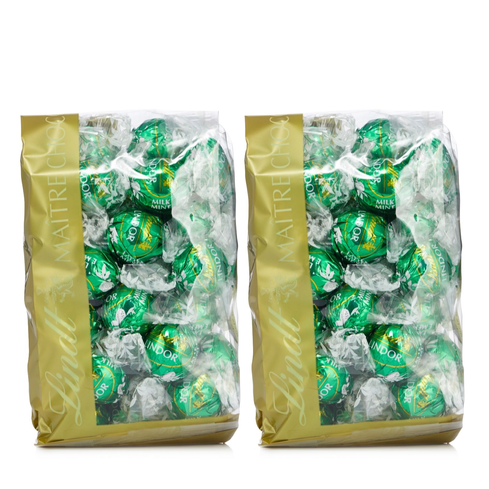 Lindt Set of 2 500g Bags of Lindor Truffles QVC UK