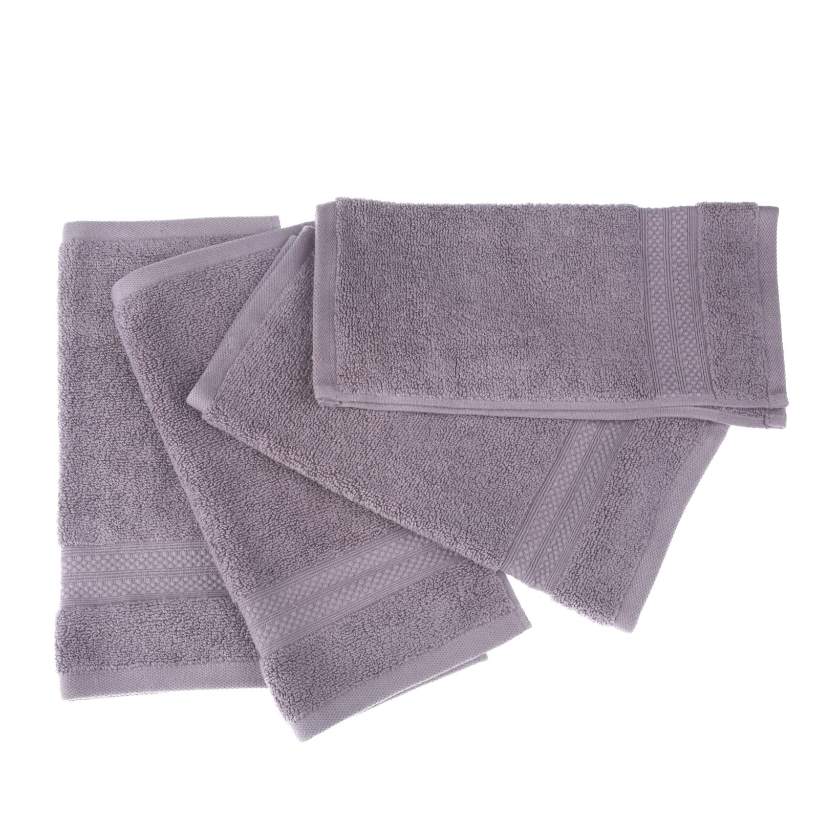 Northern Nights MicroCotton 600 GSM 8 Piece Towel Set Page 1 QVC UK