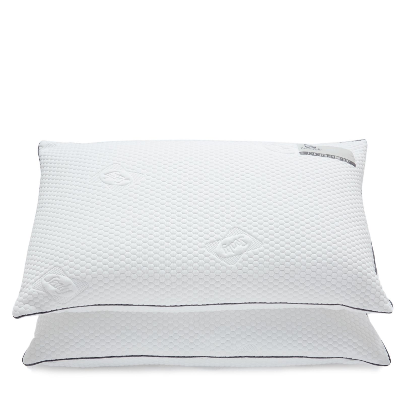 Sealy Posturepedic Geltex Set Of 2 Firm Support Pillows Qvc Uk