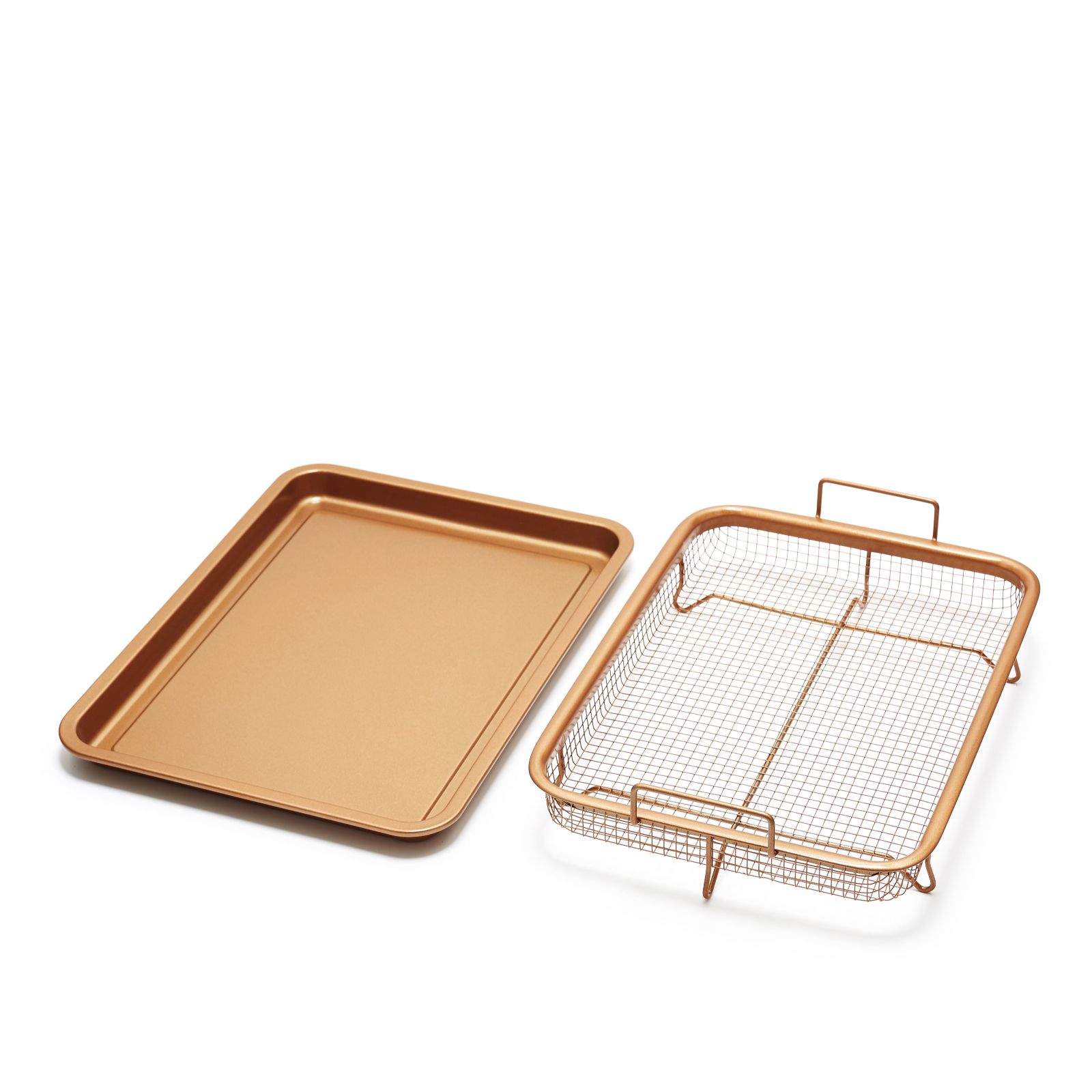 Copper Chef Copper Crisper with Oven Tray QVC UK