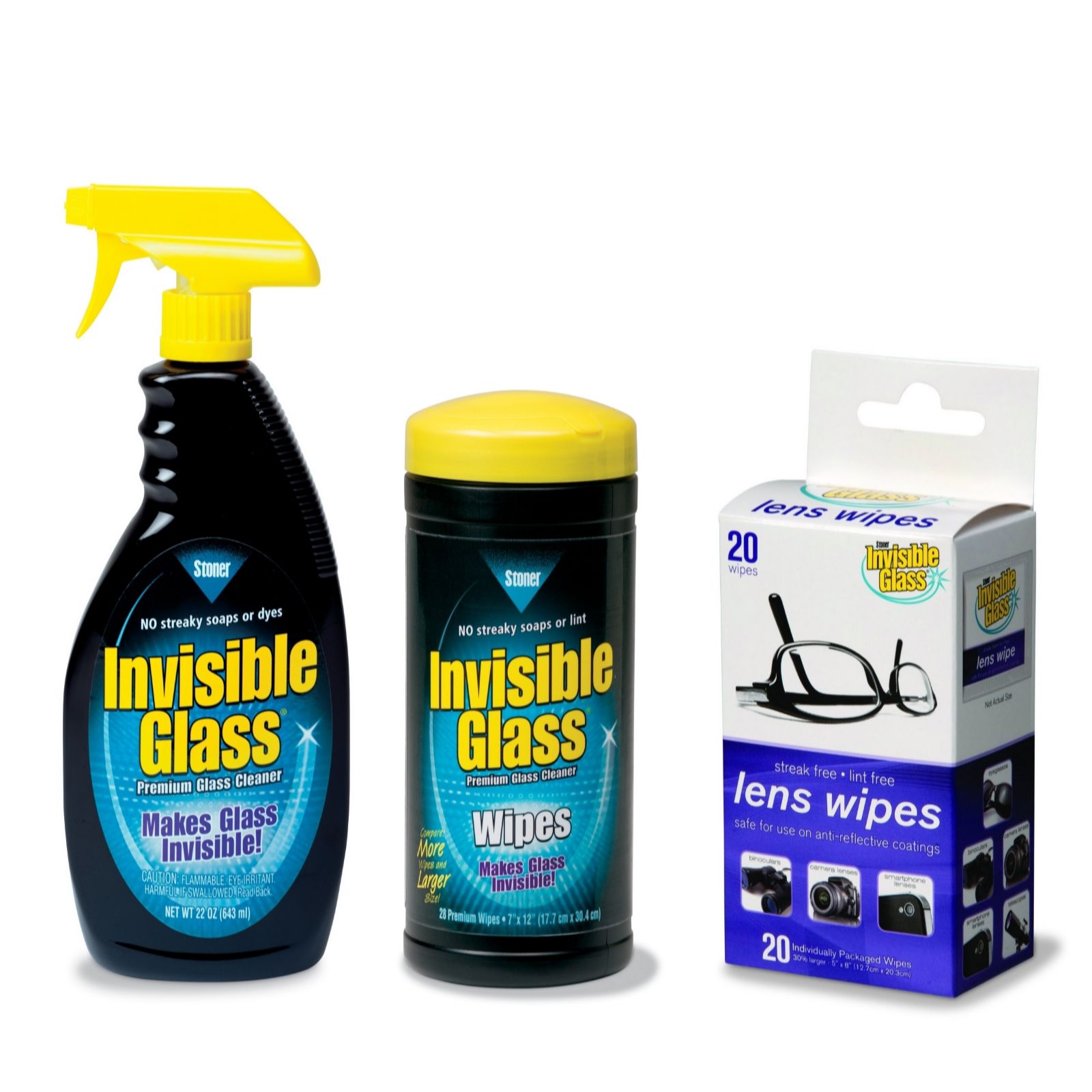 Invisible Glass 3 Piece Cleaning Kit - QVC UK