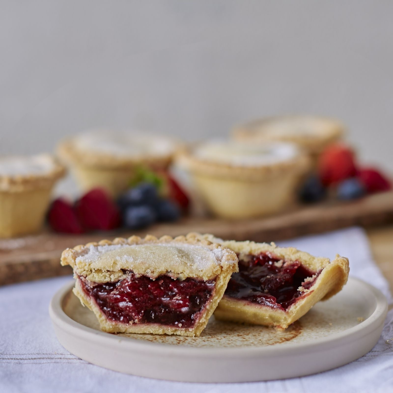 The Real Pie Company 8 Piece Assorted Fruit Pies QVC UK