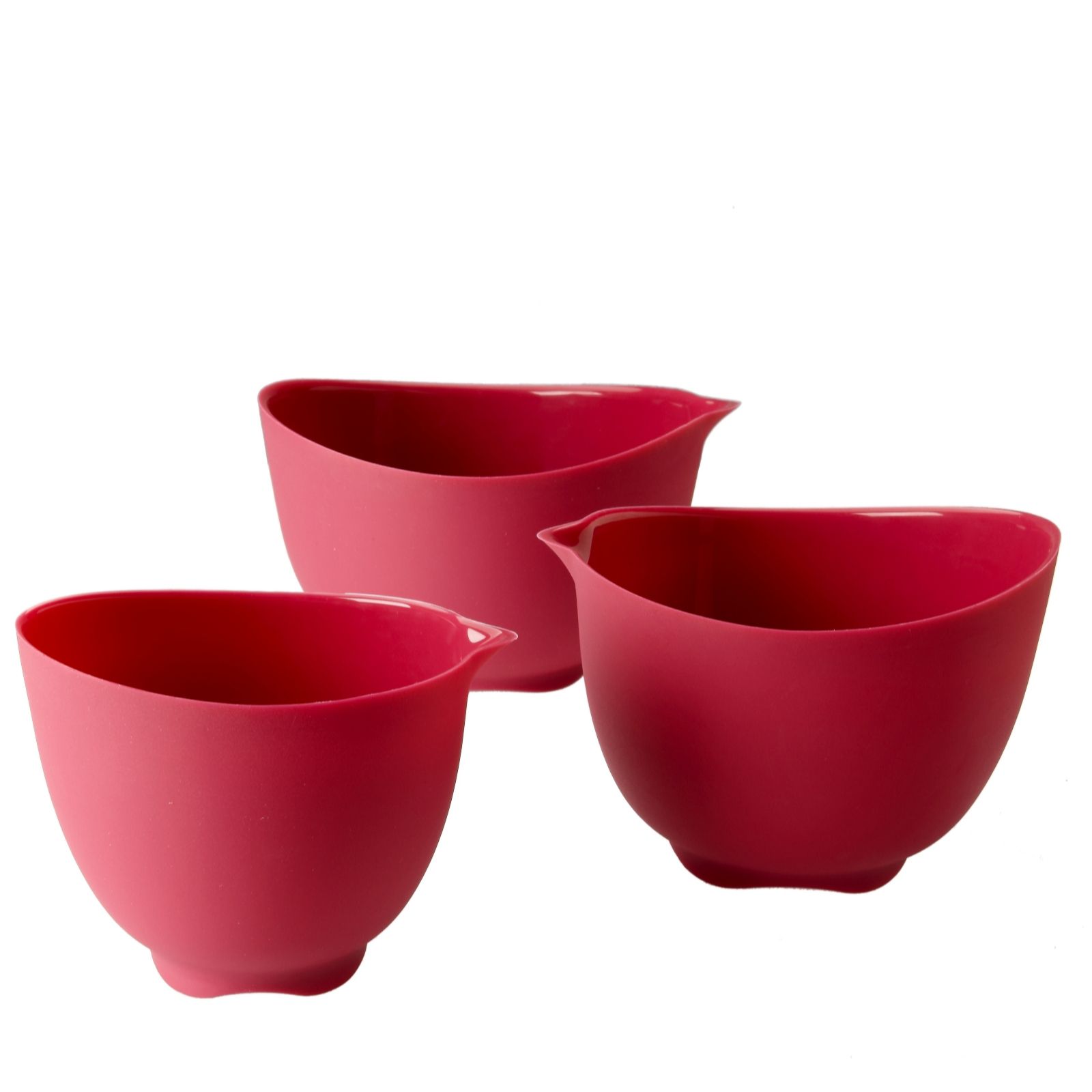 Prepology Silicone Mixing Bowls in 3 Various Sizes - QVC UK