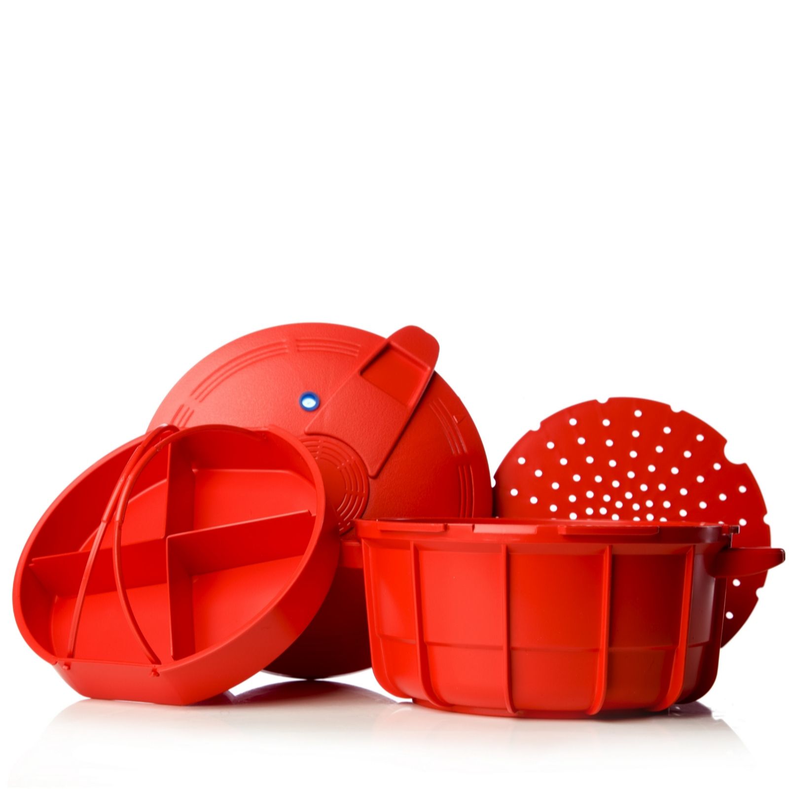 cook's essentials 30cm Microwave Low Pressure 3.25L Cooker with Accessories QVC UK