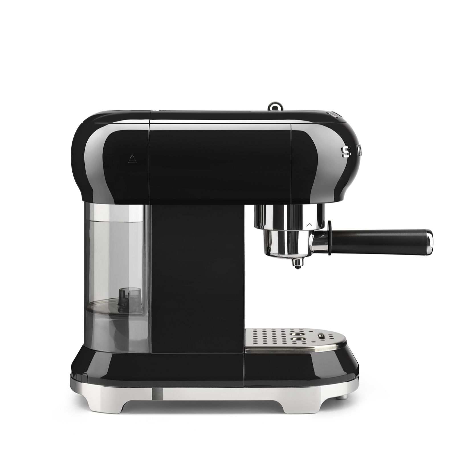 Smeg Retro Coffee Machine & Stainless Steel Milk Jug QVC UK