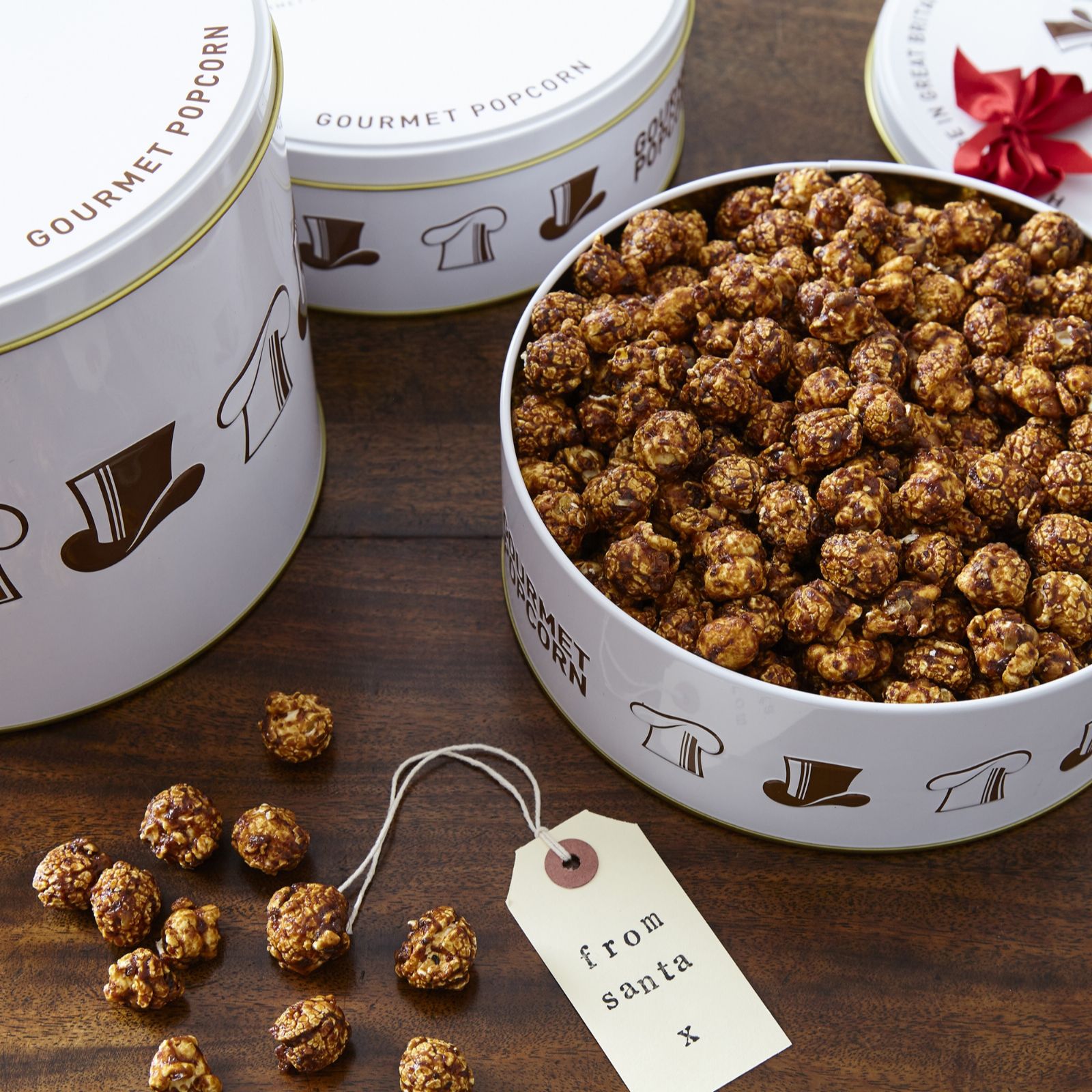 Joe & Seph's Gourmet Popcorn Round Tin Filled with Popcorn Selection