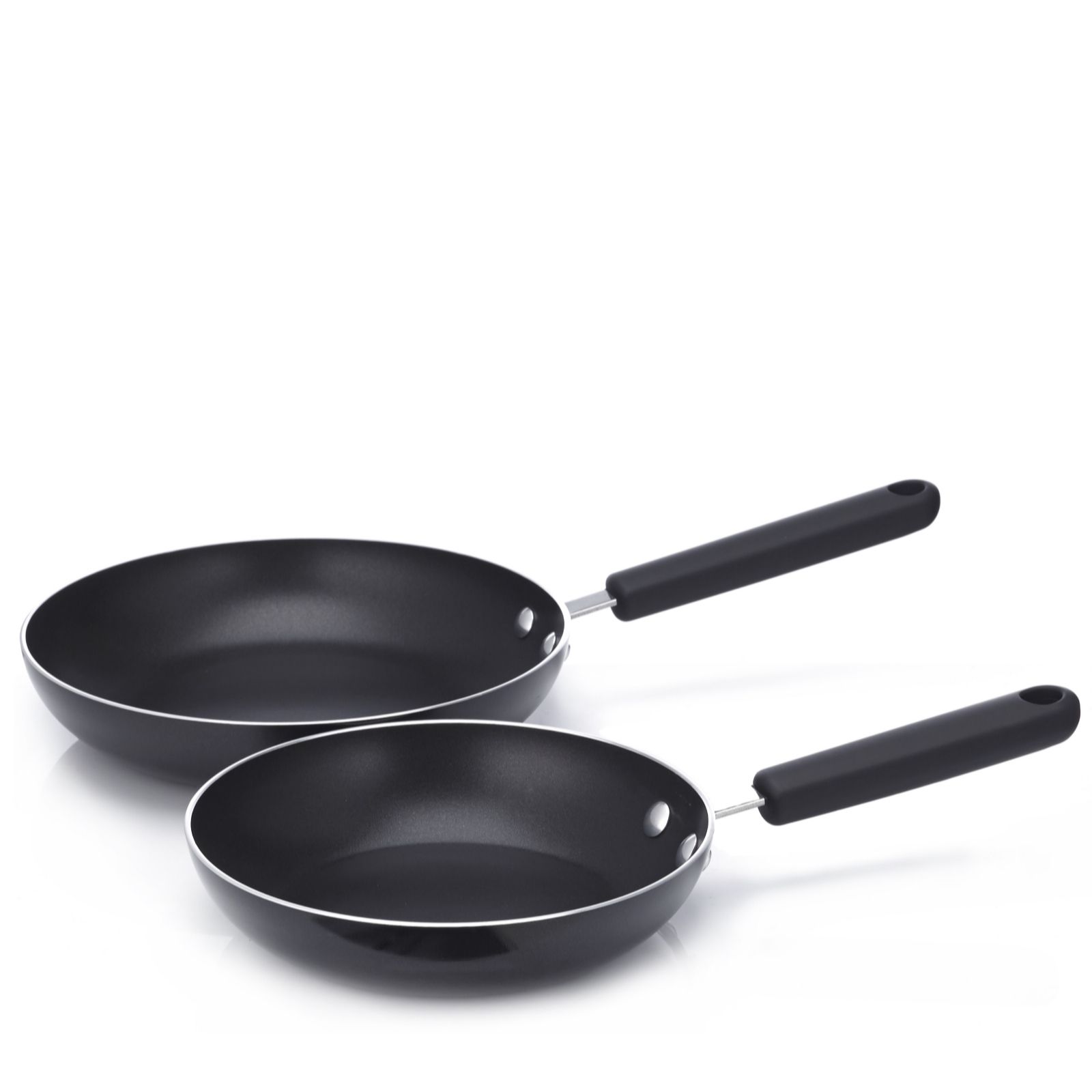 Cook's Essentials Colour Smart Aluminium 20 & 24cm Open Fry Pan Set ...