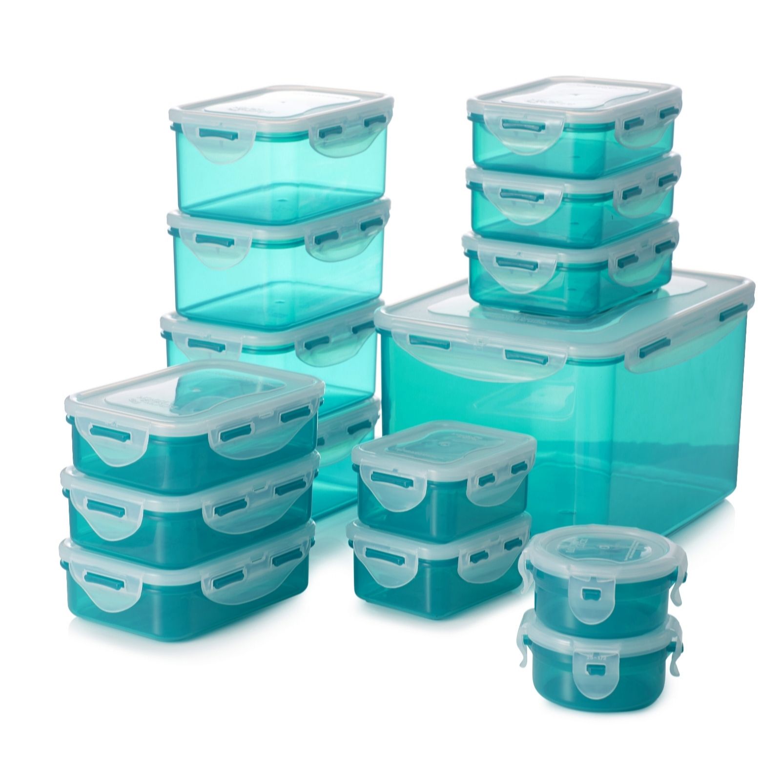 Lock & Lock 15 Piece Assorted Airtight Food Storage Containers QVC UK
