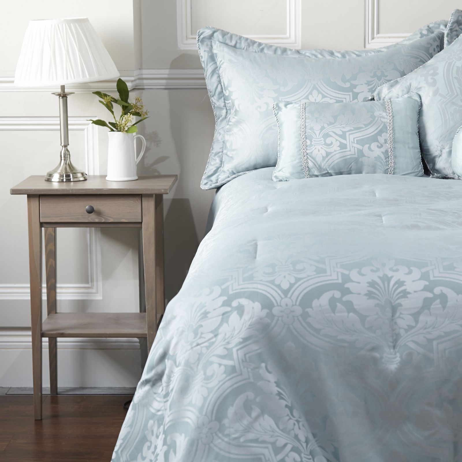 Mayfair Manor Luciana 7pc Comforter Set Page 1 QVC UK