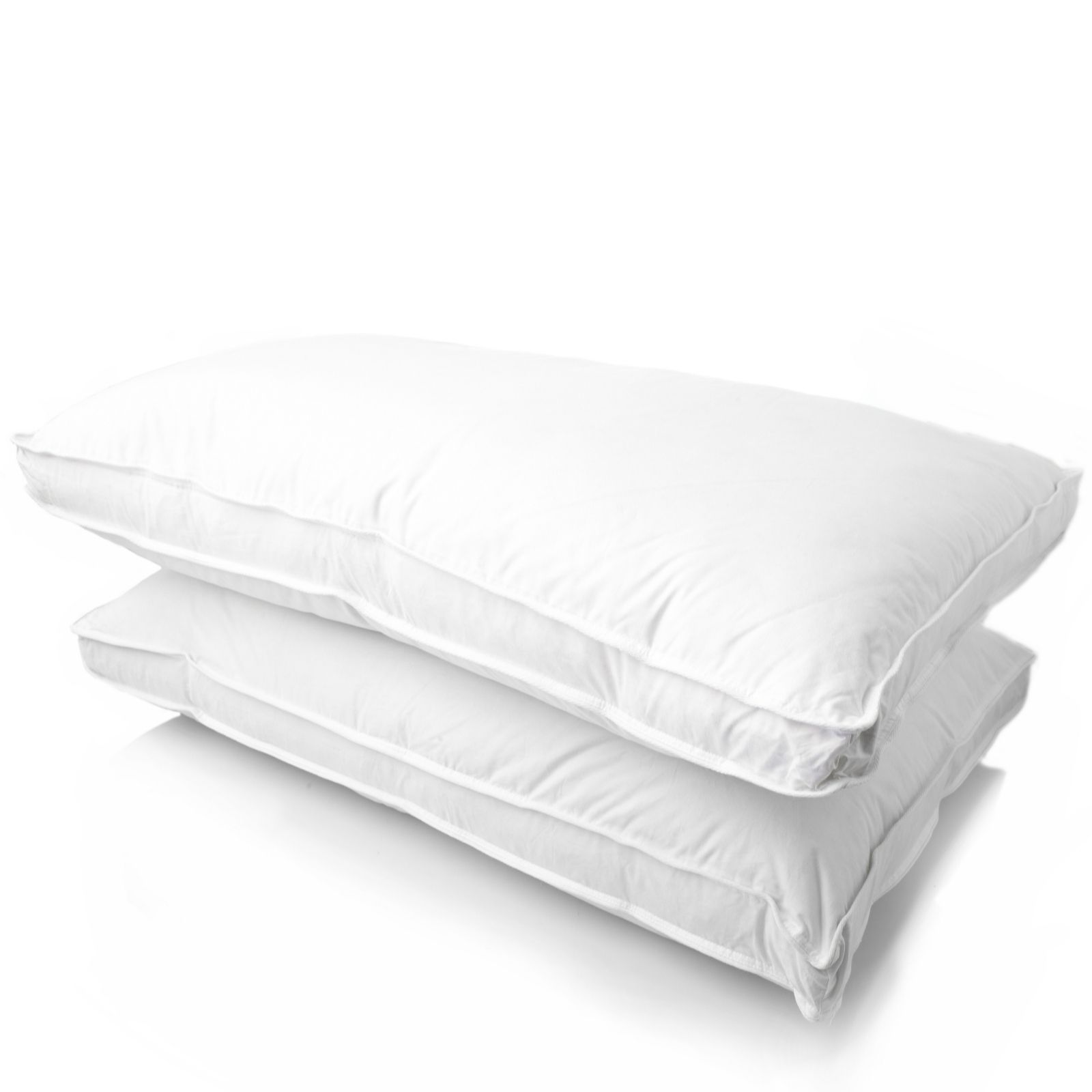 Northern Nights Set of 2 Firm Uncrushable Triple Chamber Gusset Pillows