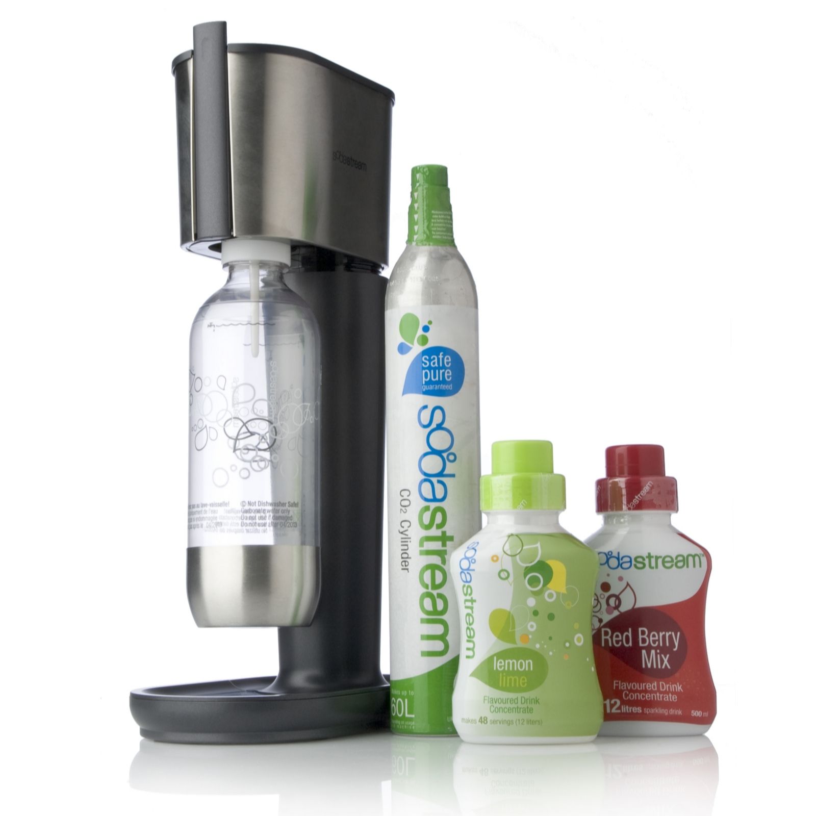 SodaStream Pure Stainless Steel Drinks Maker & Accessories QVC UK
