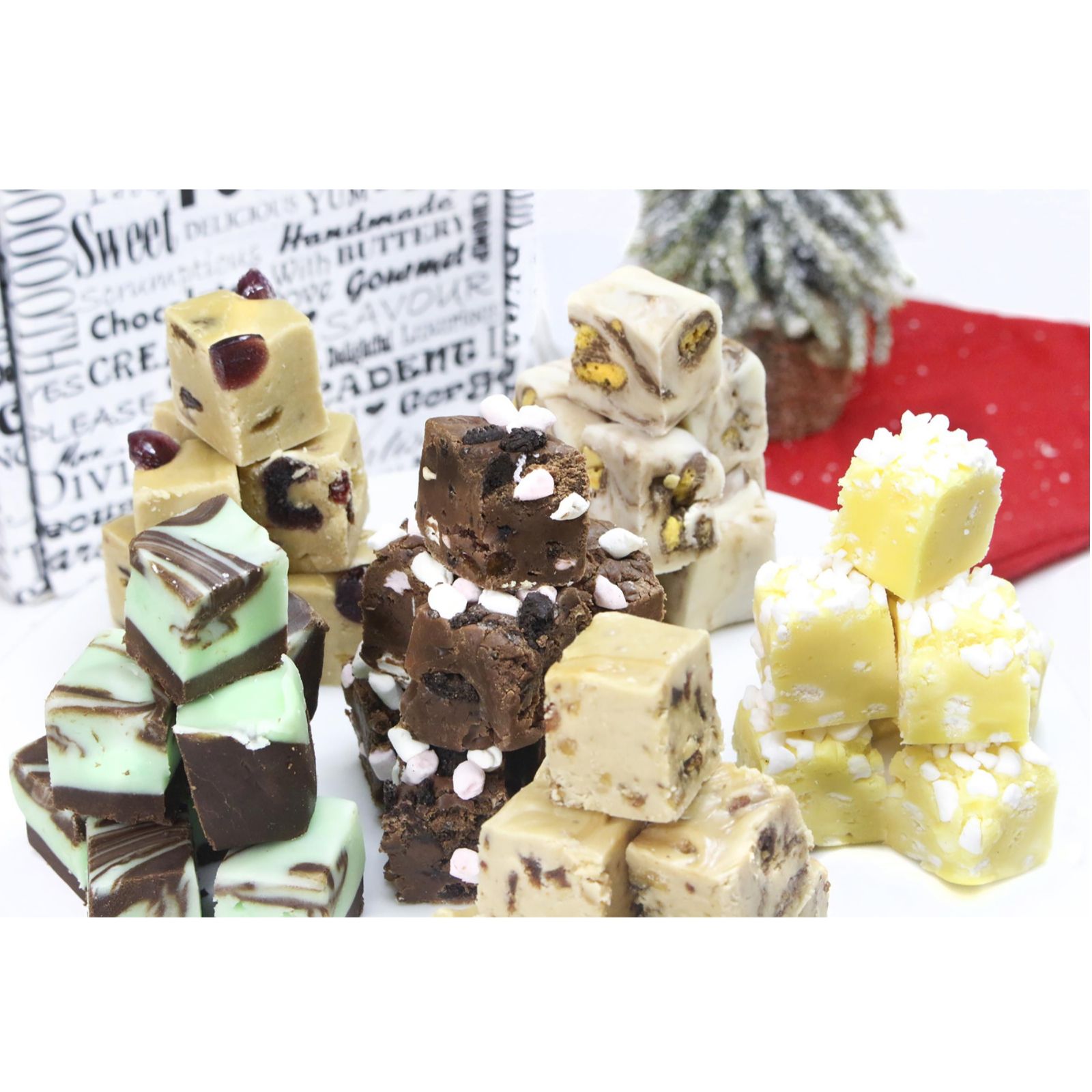 Calico Cottage 6 Piece Festive Favourite Fudge Collection QVC UK
