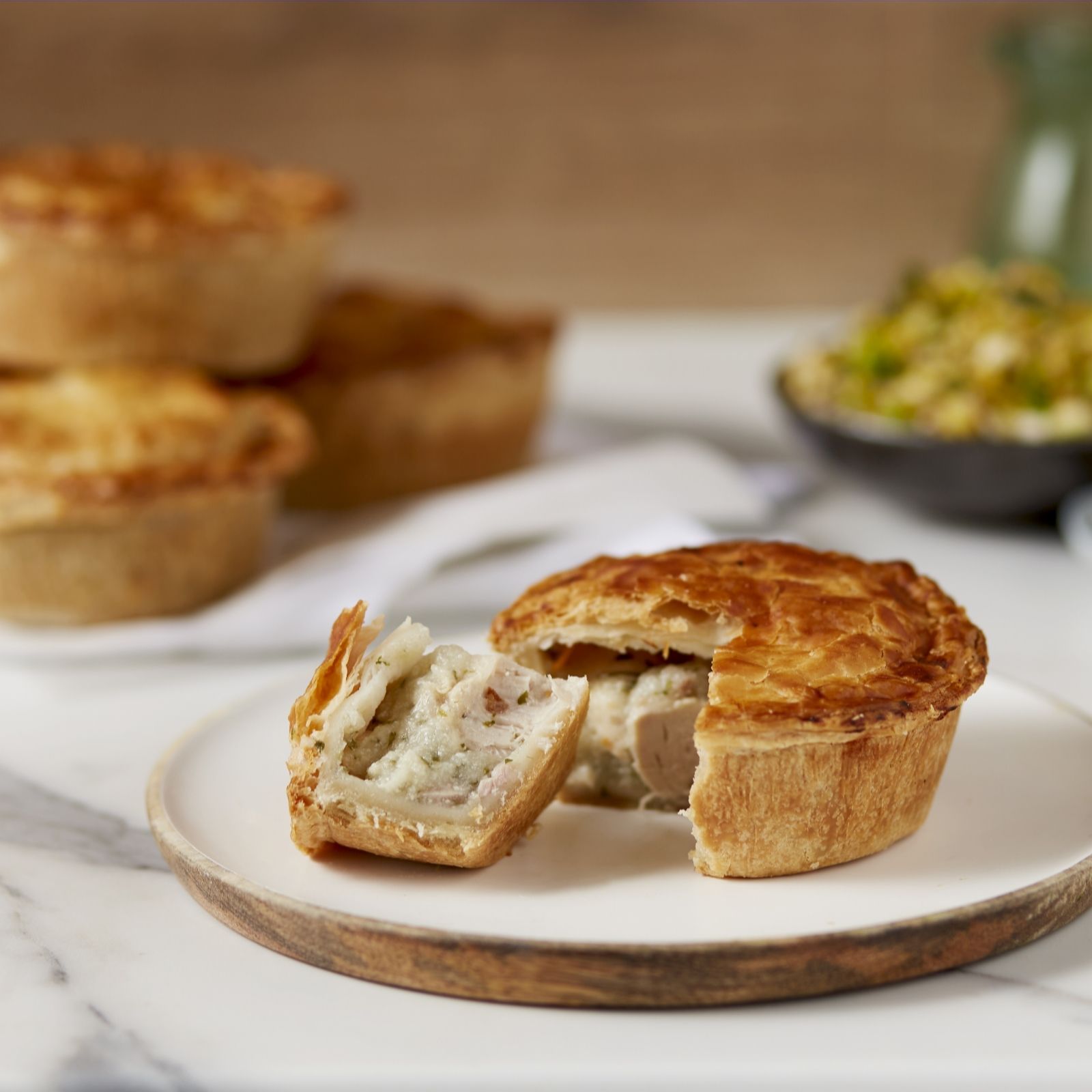 The Real Pie Company 10 Assorted Chicken Pies QVC UK