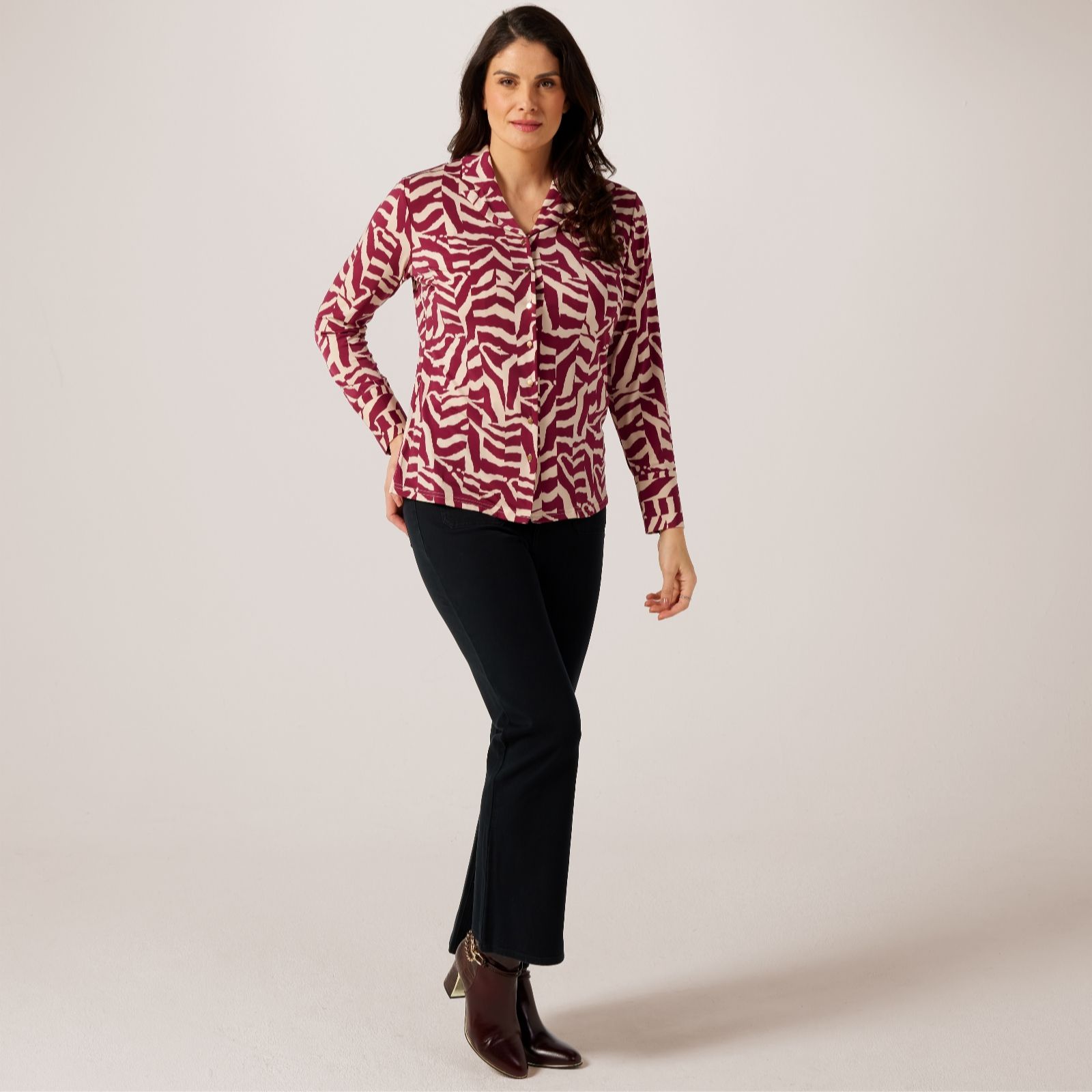 Ruth Langsford Print Revere Collar Shirt