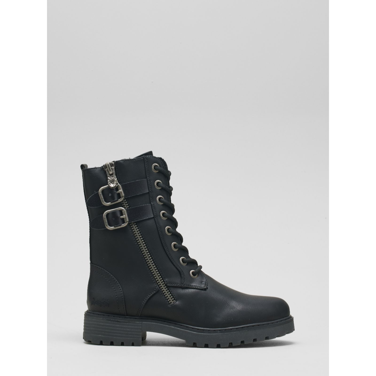 Blowfish Malibu Black Local Sheriff Rissi Lace Up Combat Boot