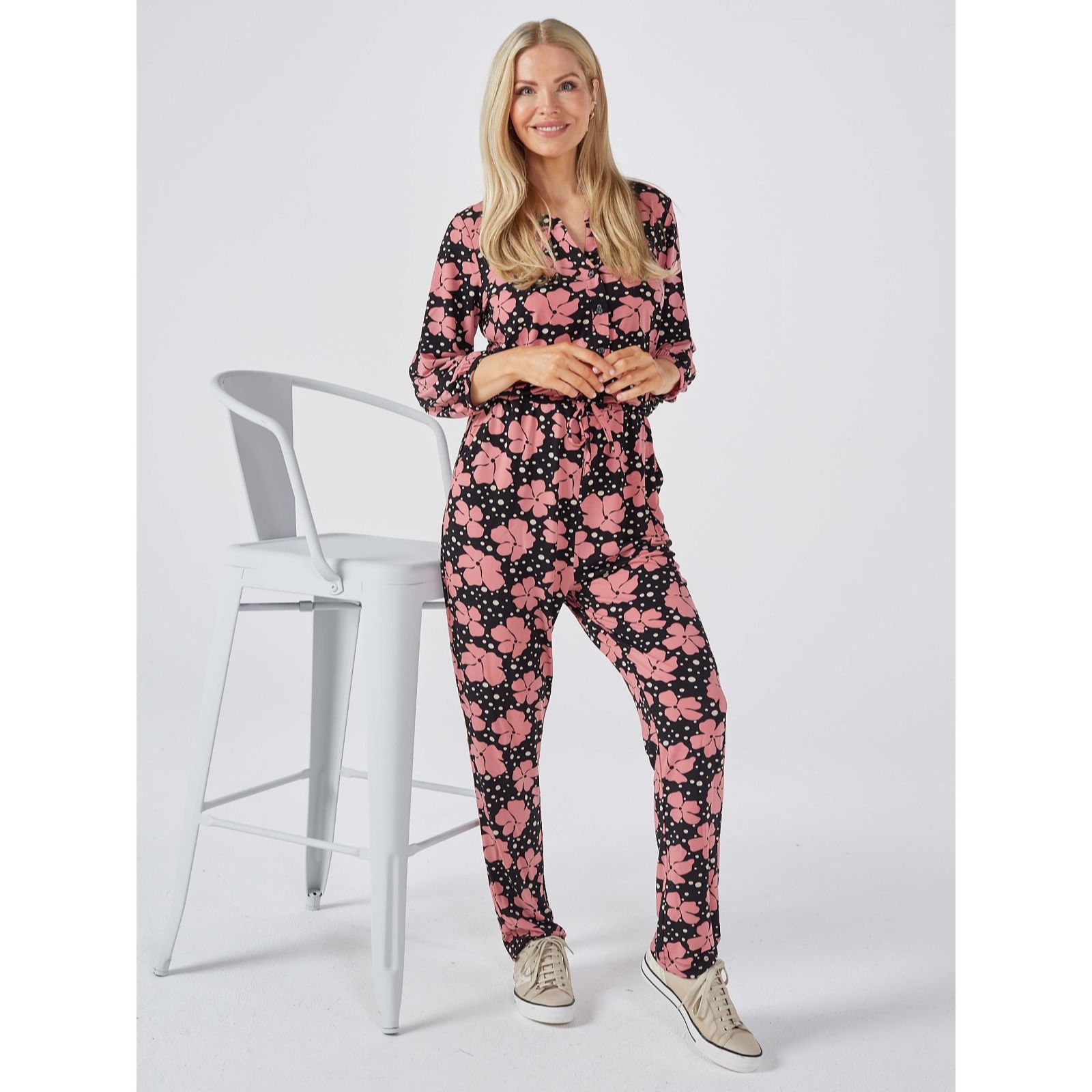 Du Jour Button Through Jumpsuit Standard