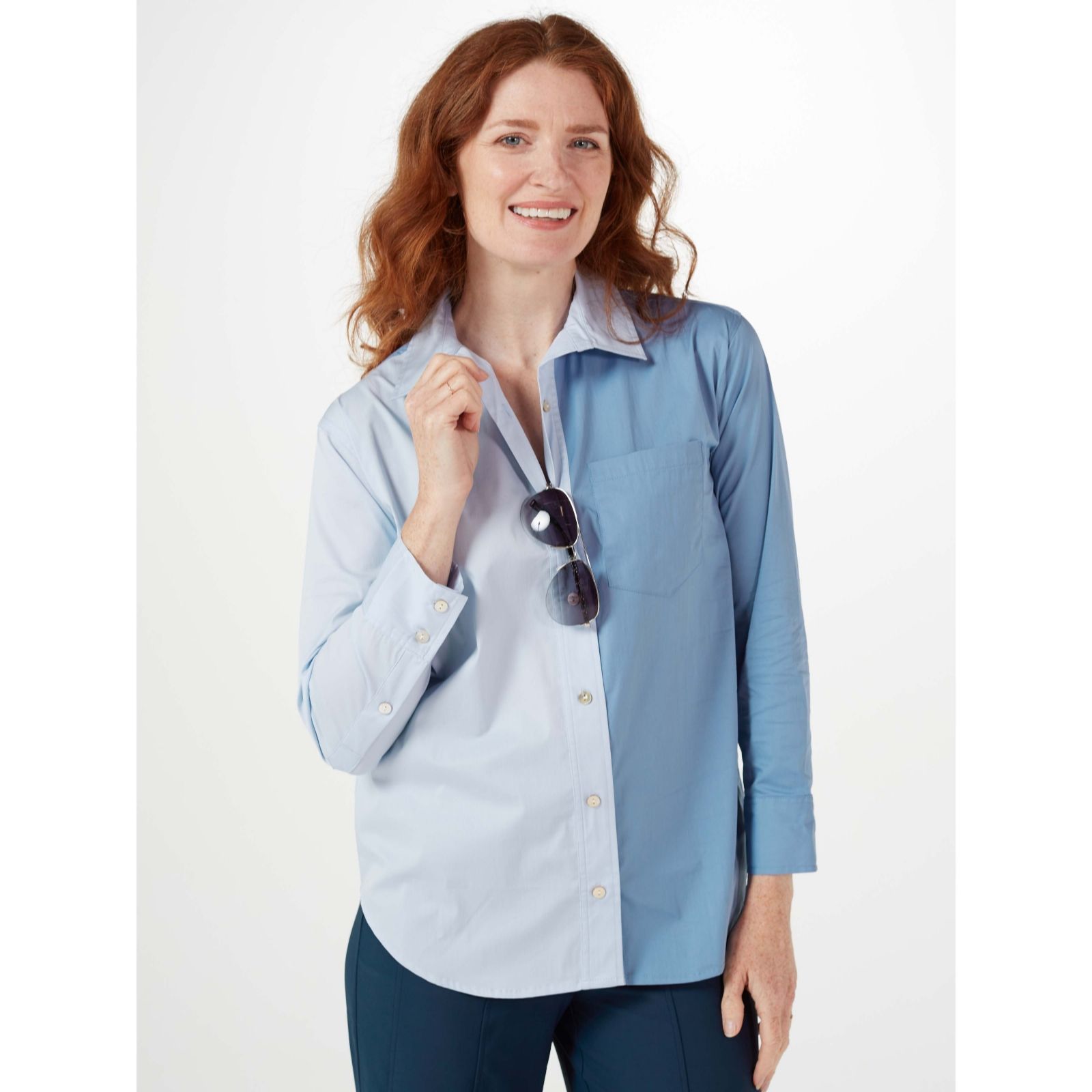 Marla Wynne Layers Pop Colourblock Shirt