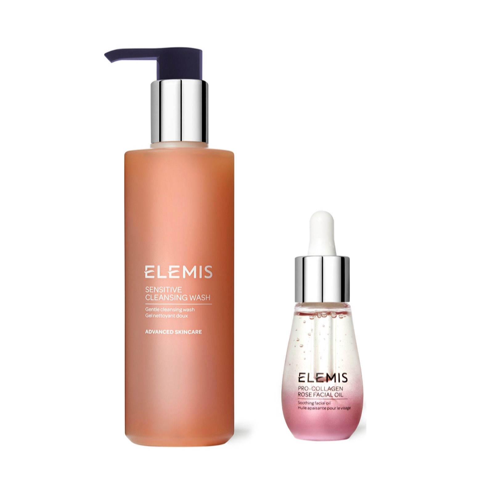 Elemis Pro-Collagen Rose Facial Oil & Sensitive Cleansing Wash