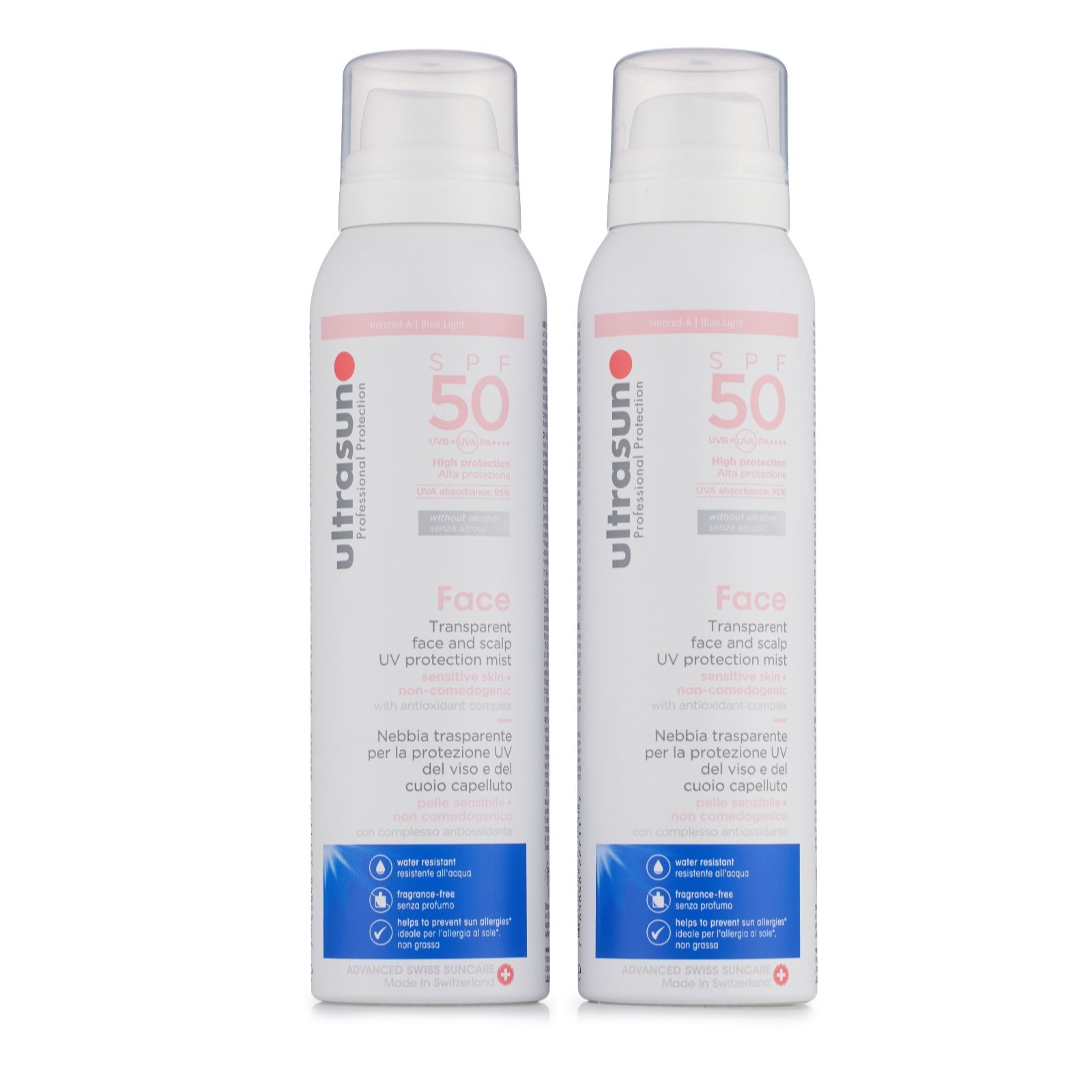 Ultrasun Face & Scalp Mist 150ml Duo