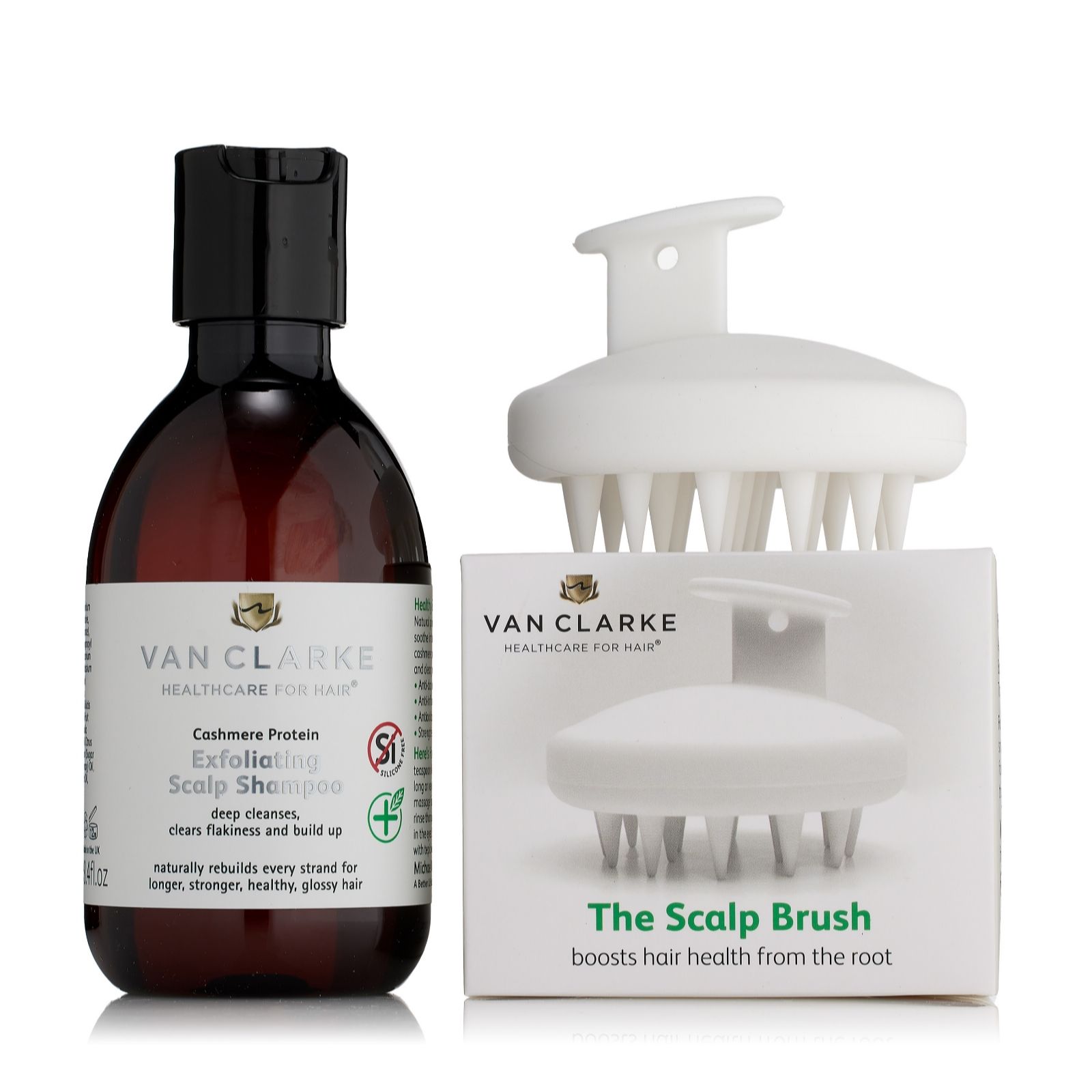 Michael Van Clarke Exfoliating Shampoo & Scalp Brush Set