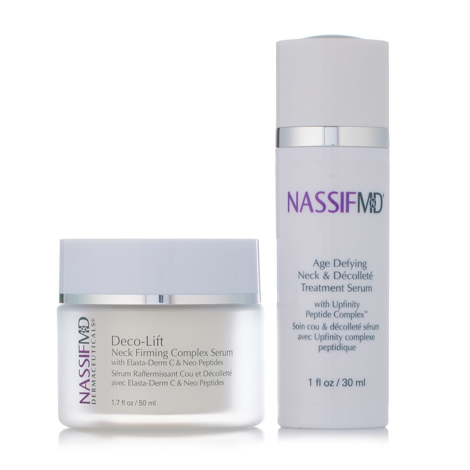 NassifMD Neck Serum and Cream 2 Piece Collection