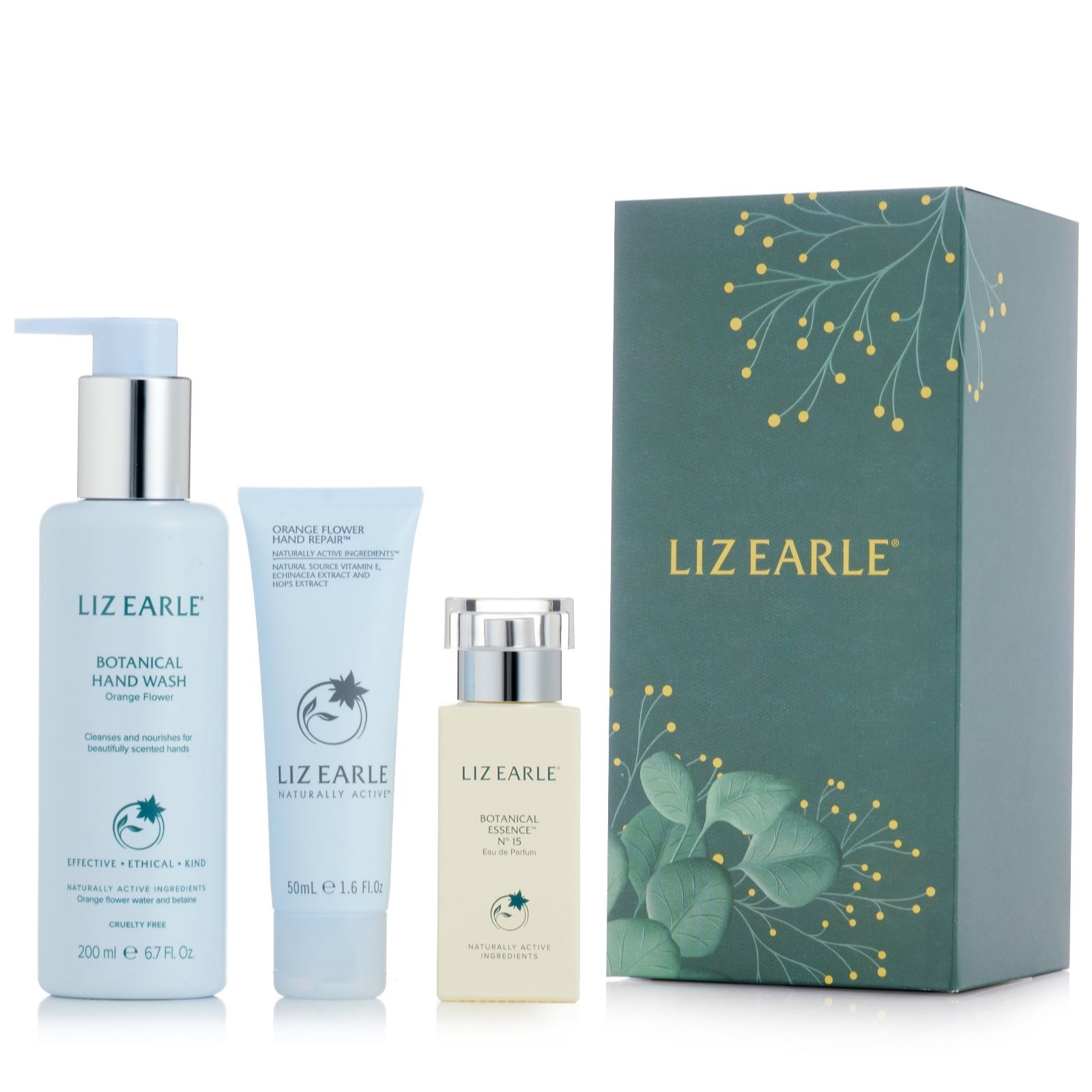 Liz Earle 3 Piece Botanical Essence & Orange Flower Hand Care Gift Set