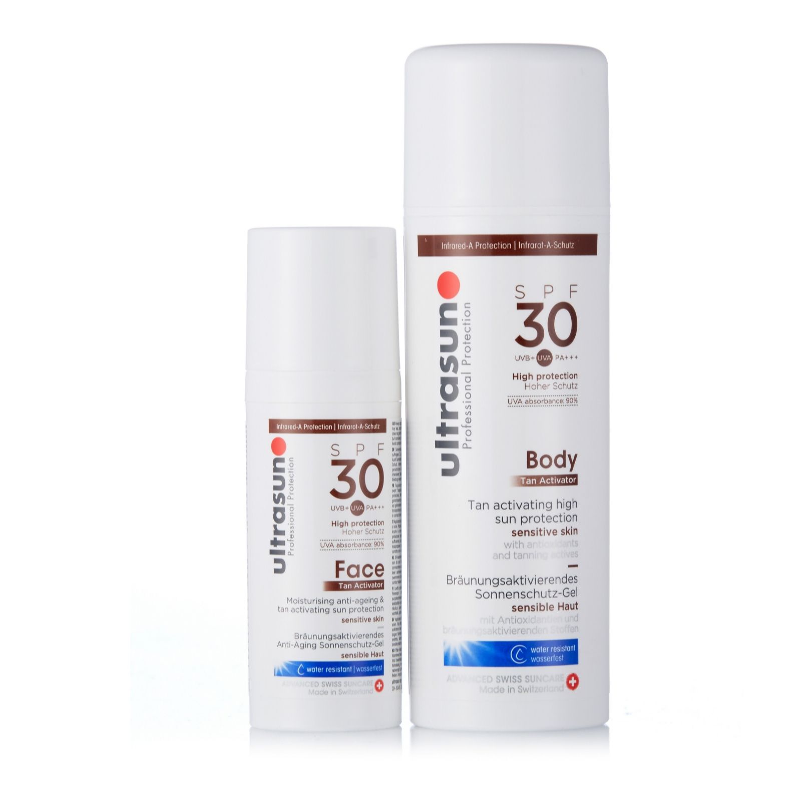 Ultrasun Sun Protection Face & Body Tan Activator SPF 30 Duo