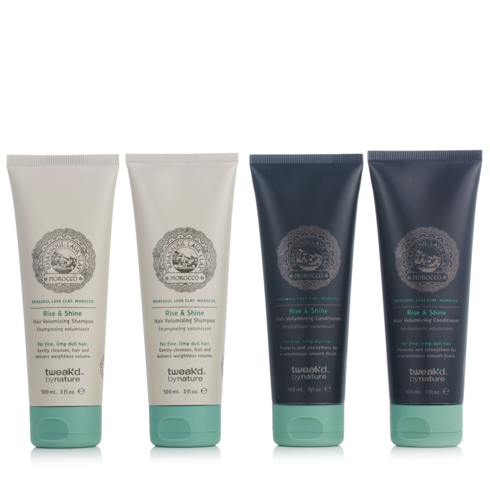 Tweak'd by Nature Shampoo & Conditioner 3oz 4 Piece Set