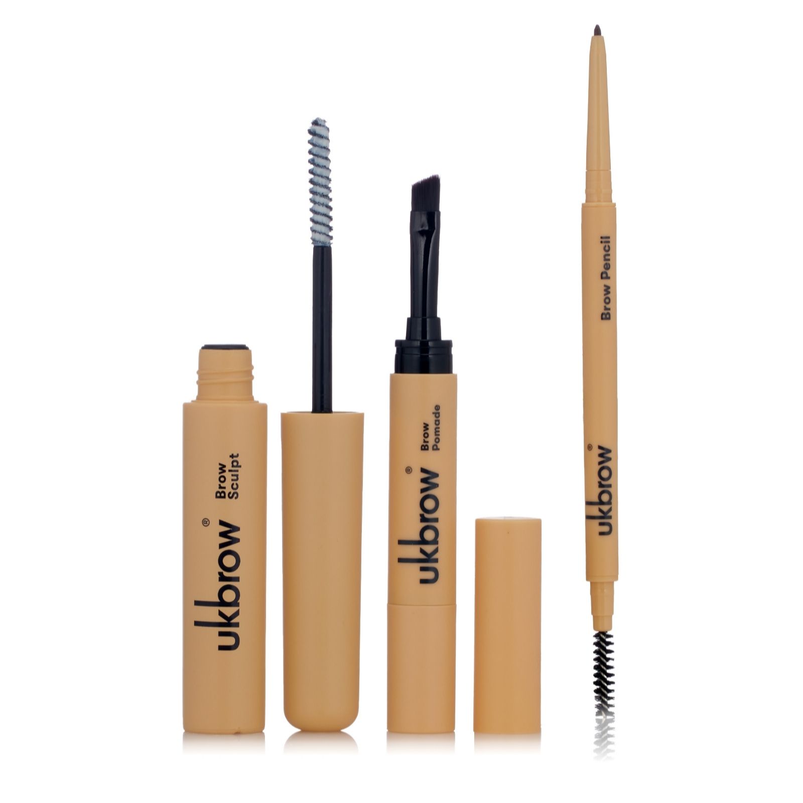 Uklash Light Ukbrow 3 Piece Brow Sculpt, Pencil & Pomade