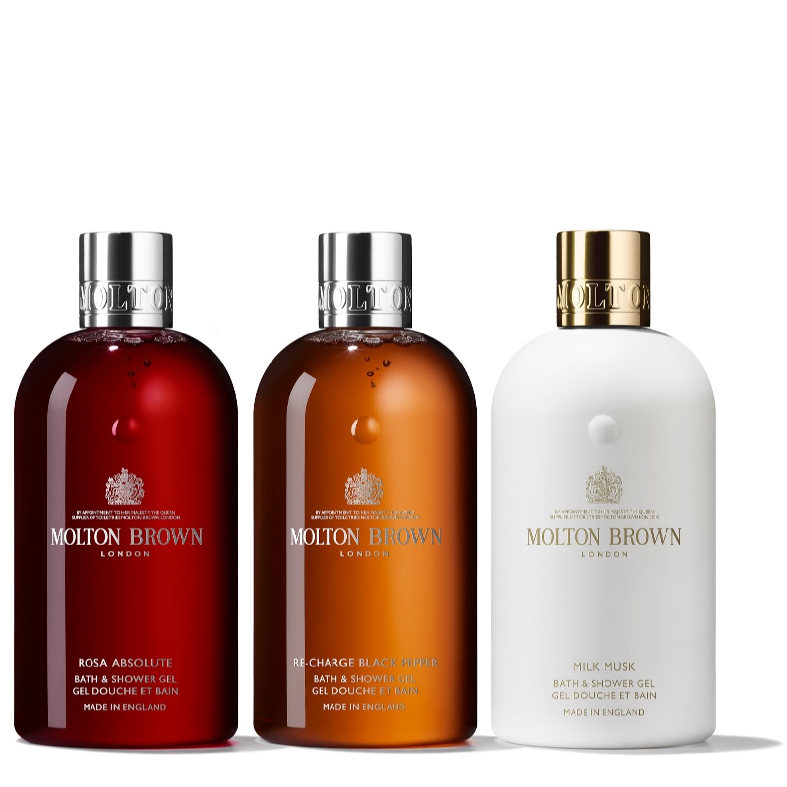 Molton Brown 3 Piece Woody & Floral Body Wash 300ml Set