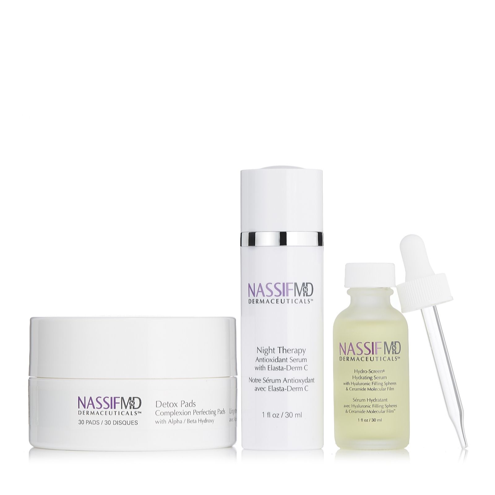 NassifMD 3 Piece Night Time Routine Collection