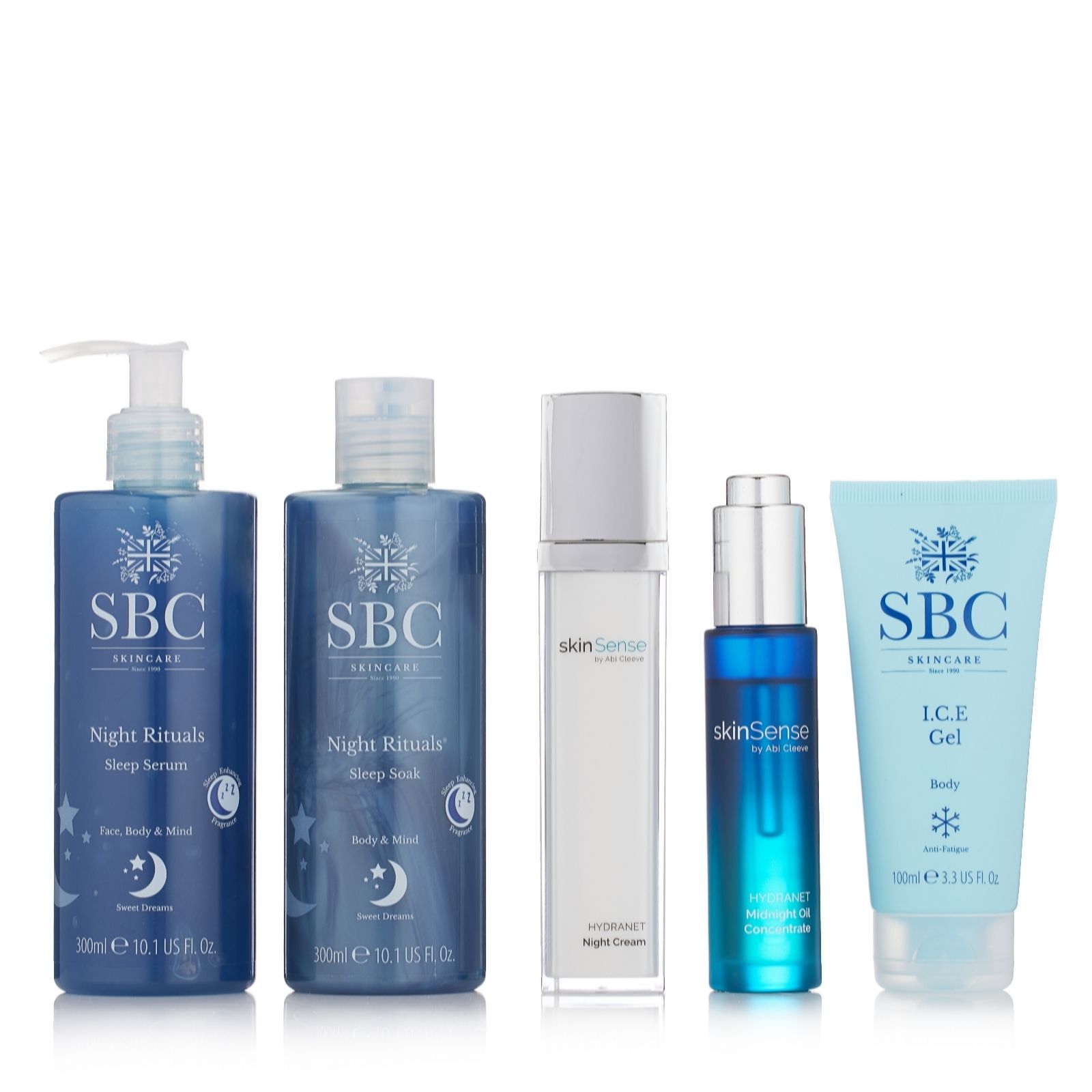 Skinsense & SBC 5 Piece Night Time Rituals Collection