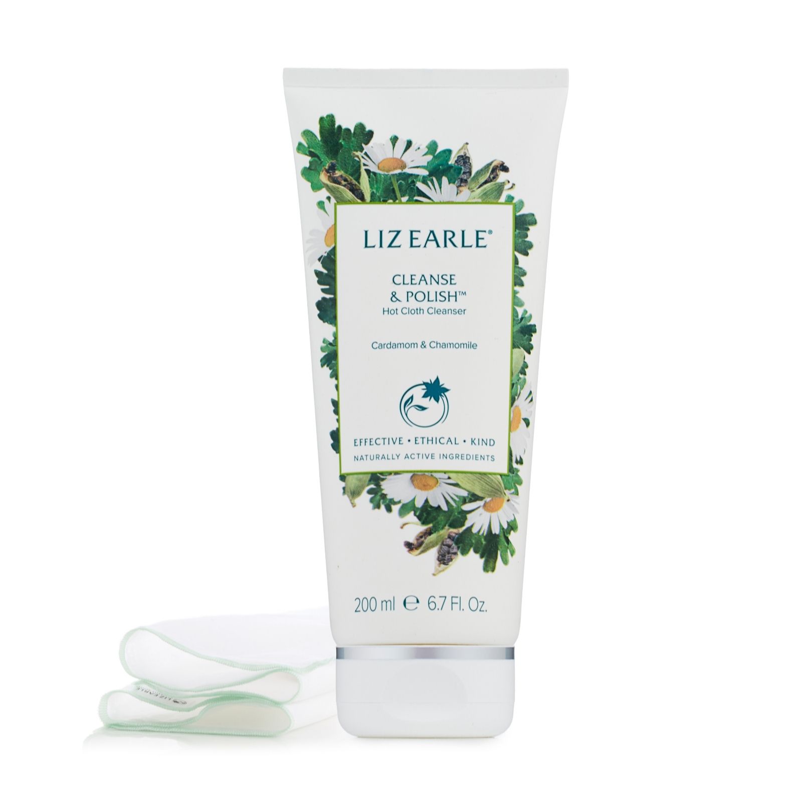 Liz Earle Chamomile & Cardamom Cleanse & Polish 200ml & Cloths