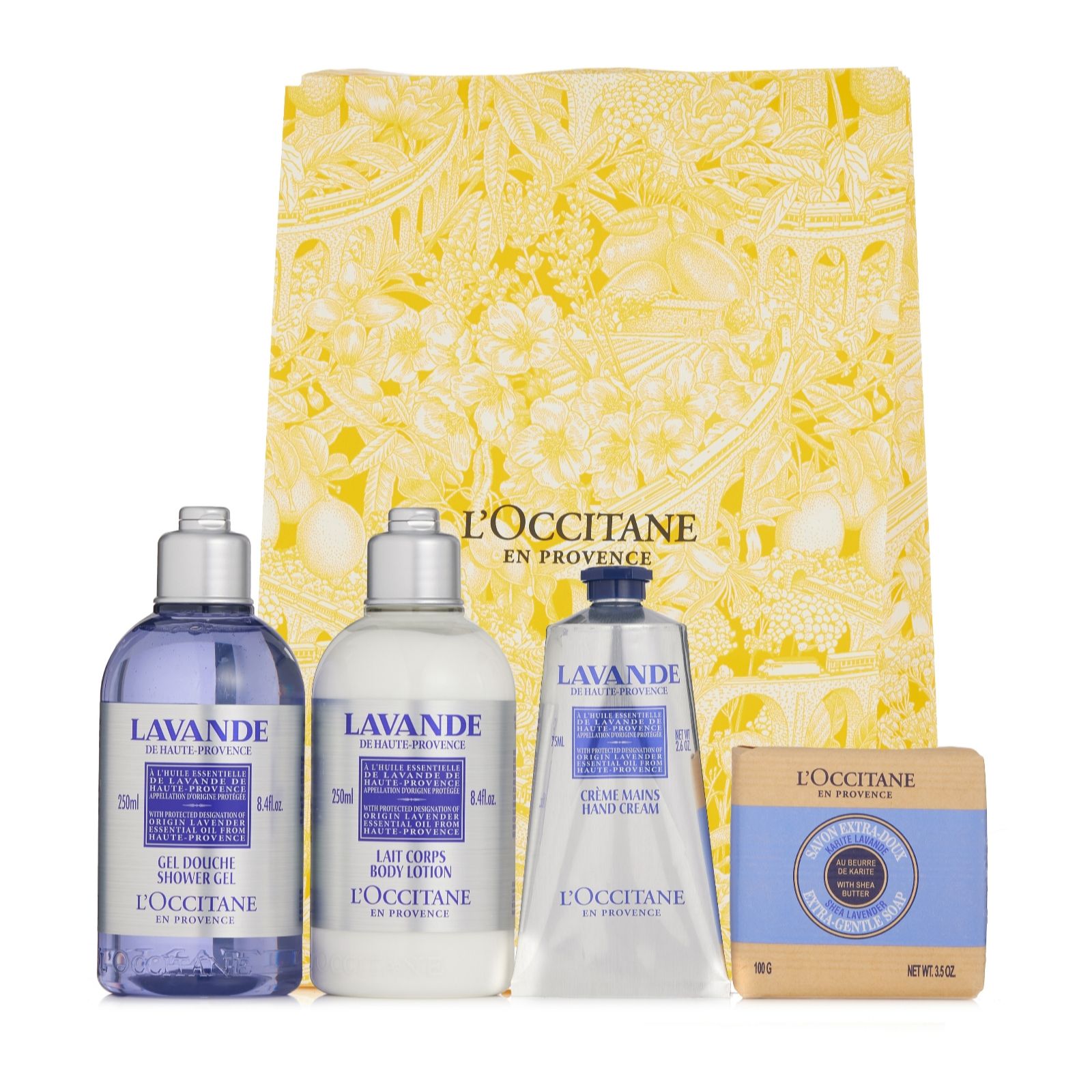 L'Occitane 4 Piece Relax with Lavender Shower & Moisture