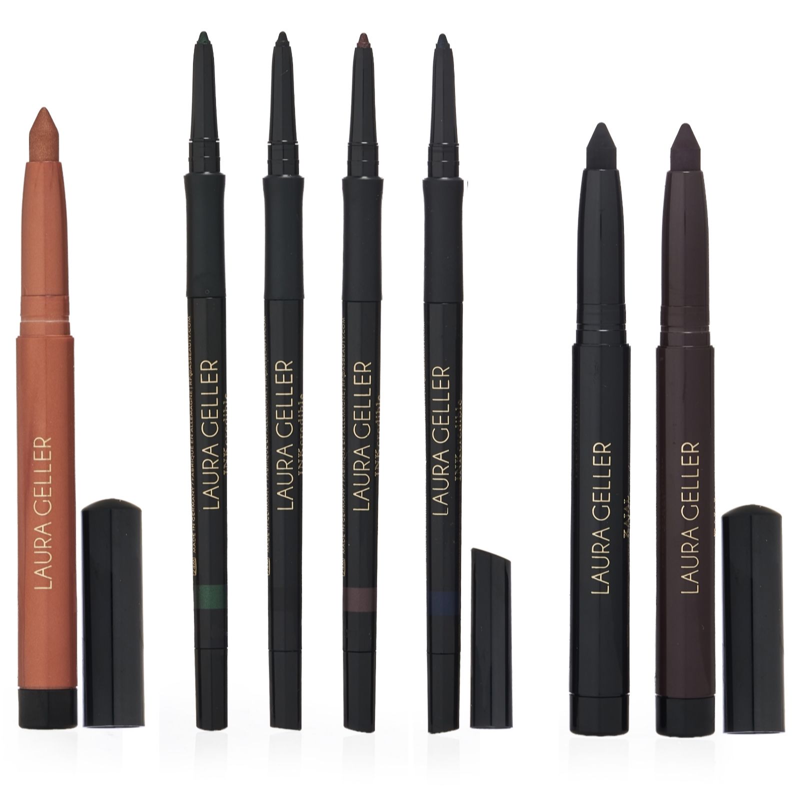 Laura Geller Pink 7 Piece Eyeliner Collection