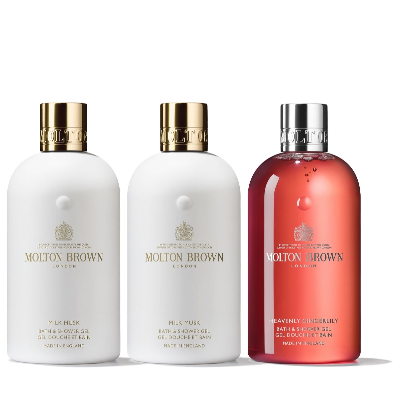 Molton Brown Milk Musk Heavenly Gingerlily Body Wash Collection