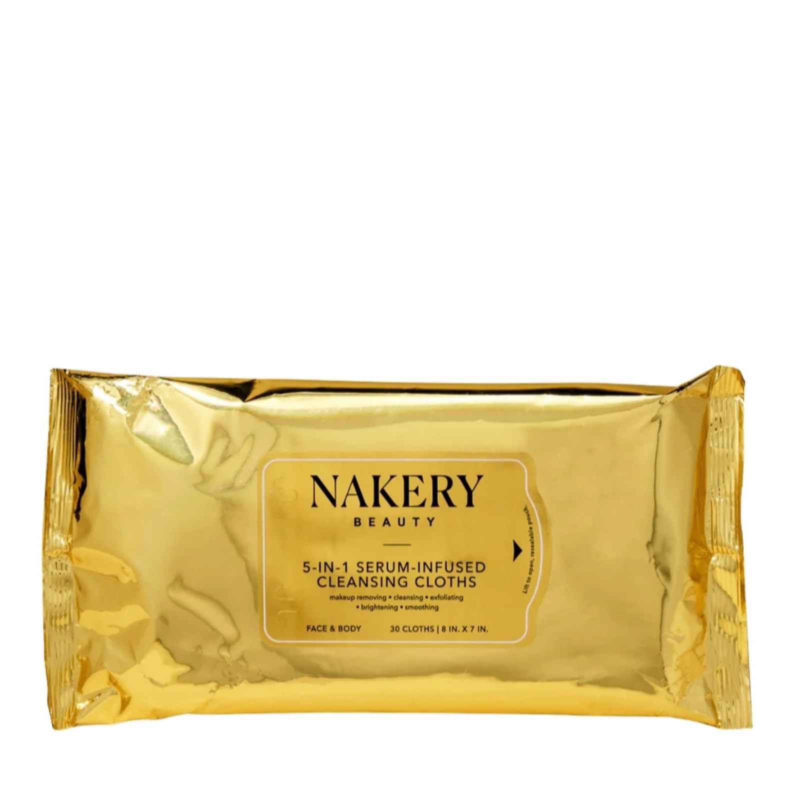 Nakery Beauty 5-in-1 Serum-Infused Cleansing Cloths