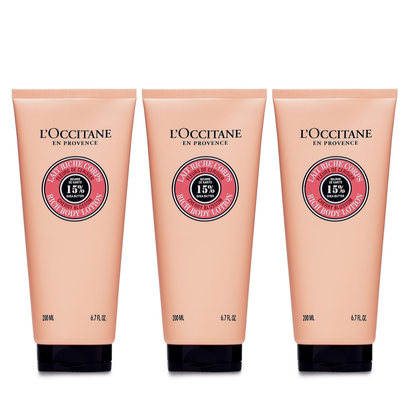 L'occitane Cherry Blossom Body Lotion Trio