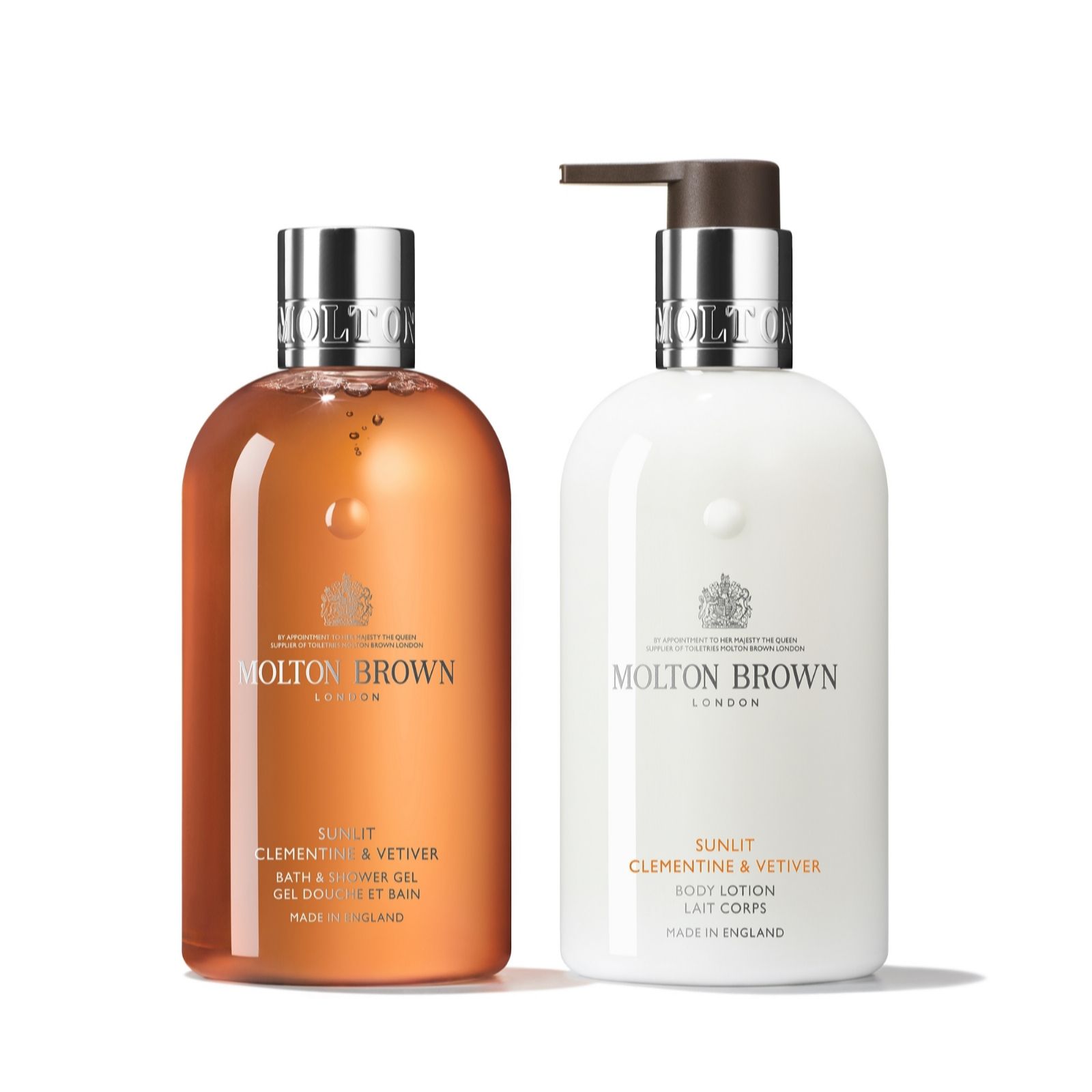 Molton Brown Sunlit Clementine & Vetiver Body Duo