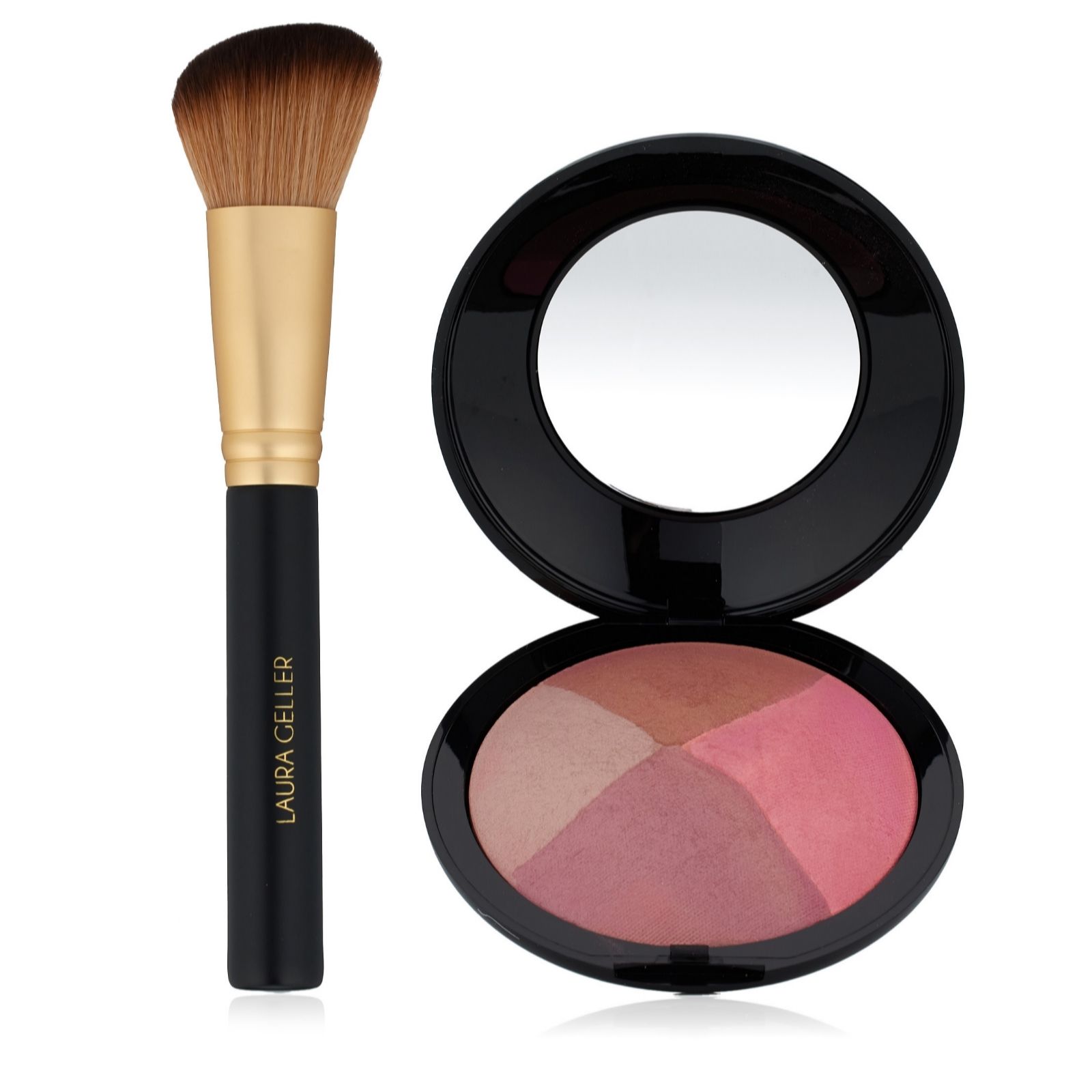 Laura Geller Supersize Baked Blush-N-Brighten Quad & Brush