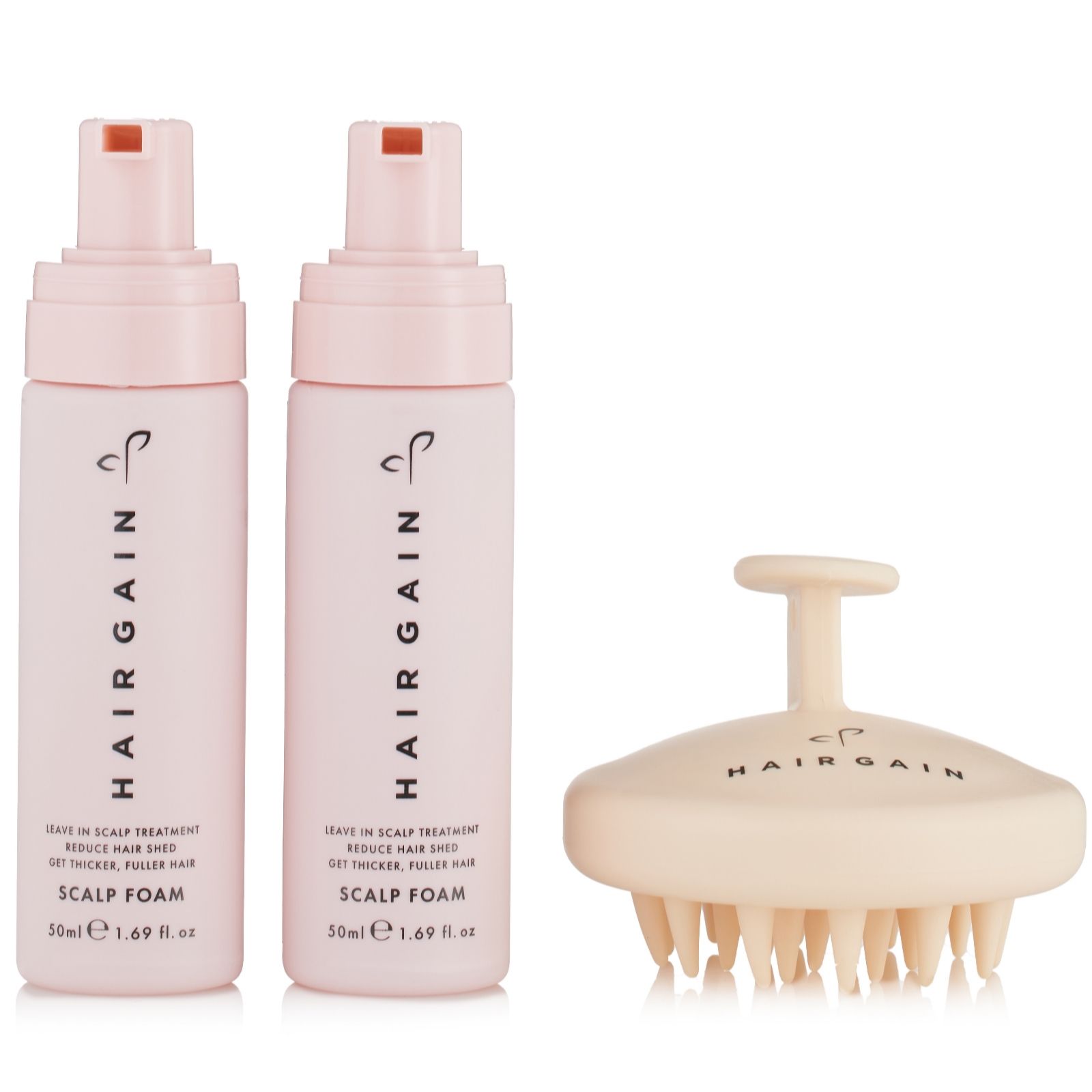 Hair Gain Scalp Foam Duo with Scalp Massager