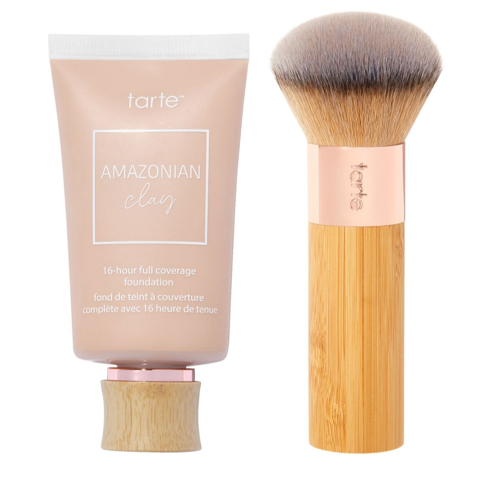 Tarte Deep Amazonian Clay 16-Hr Foundation With Brush