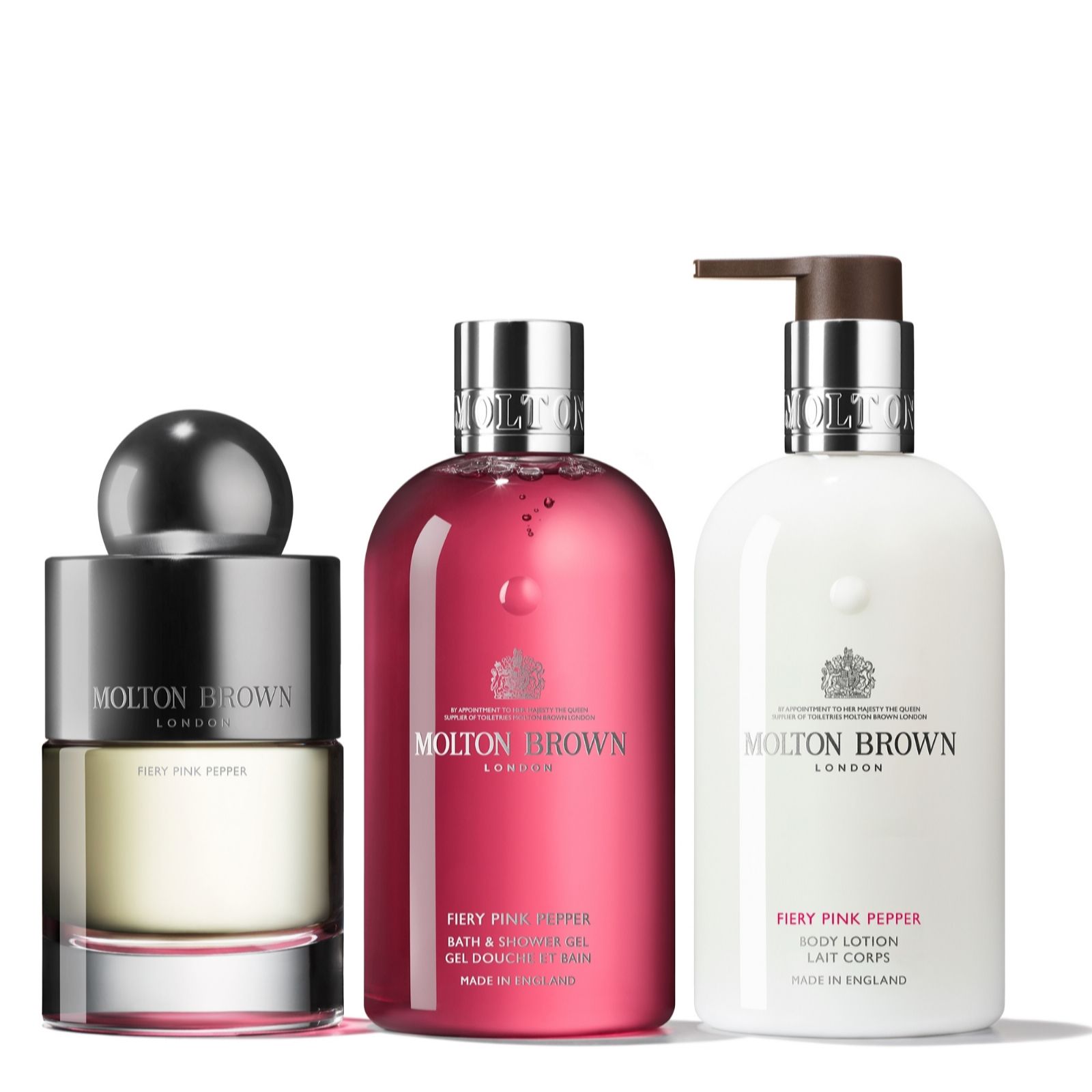 Molton Brown 3 Piece Fiery Pink Pepper EDT and Body Collection