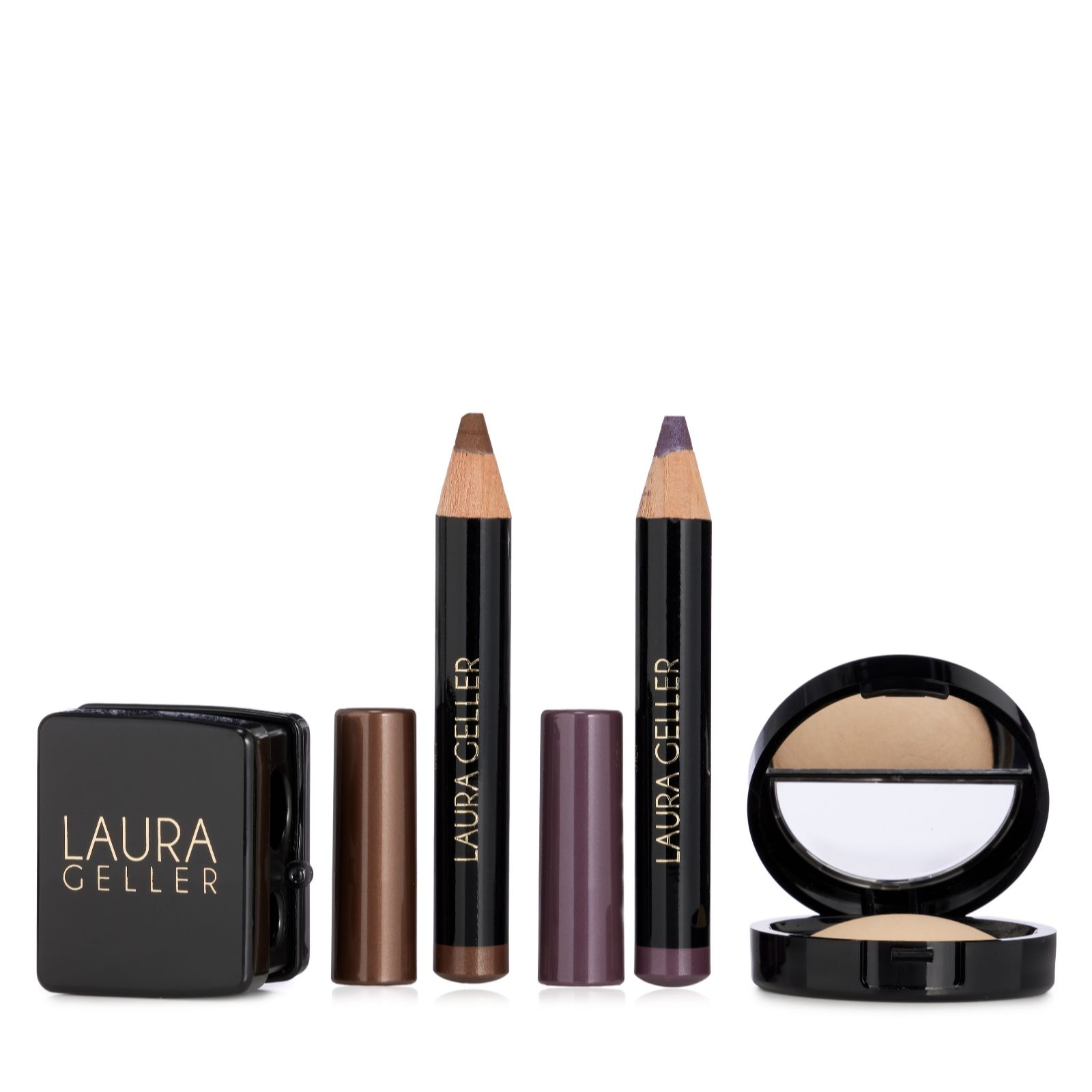 Laura Geller Chocolate & Amethyst Eyeshadow Eyeliner & Baked Highlighter Collection