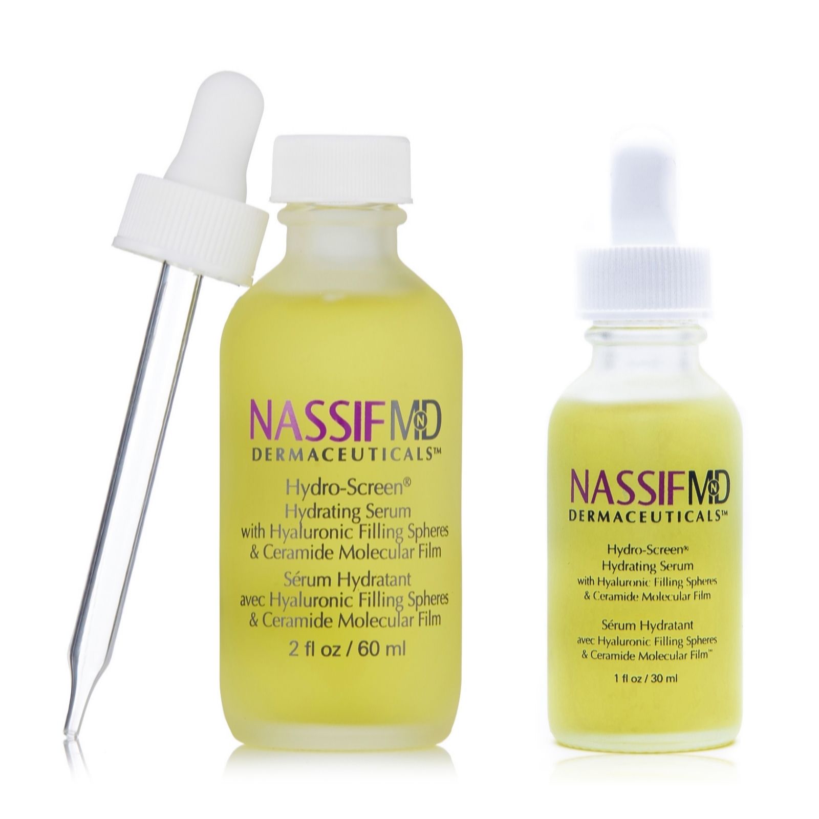 NassifMD Hydro-Screen Hydration Serum Home and Away Kit