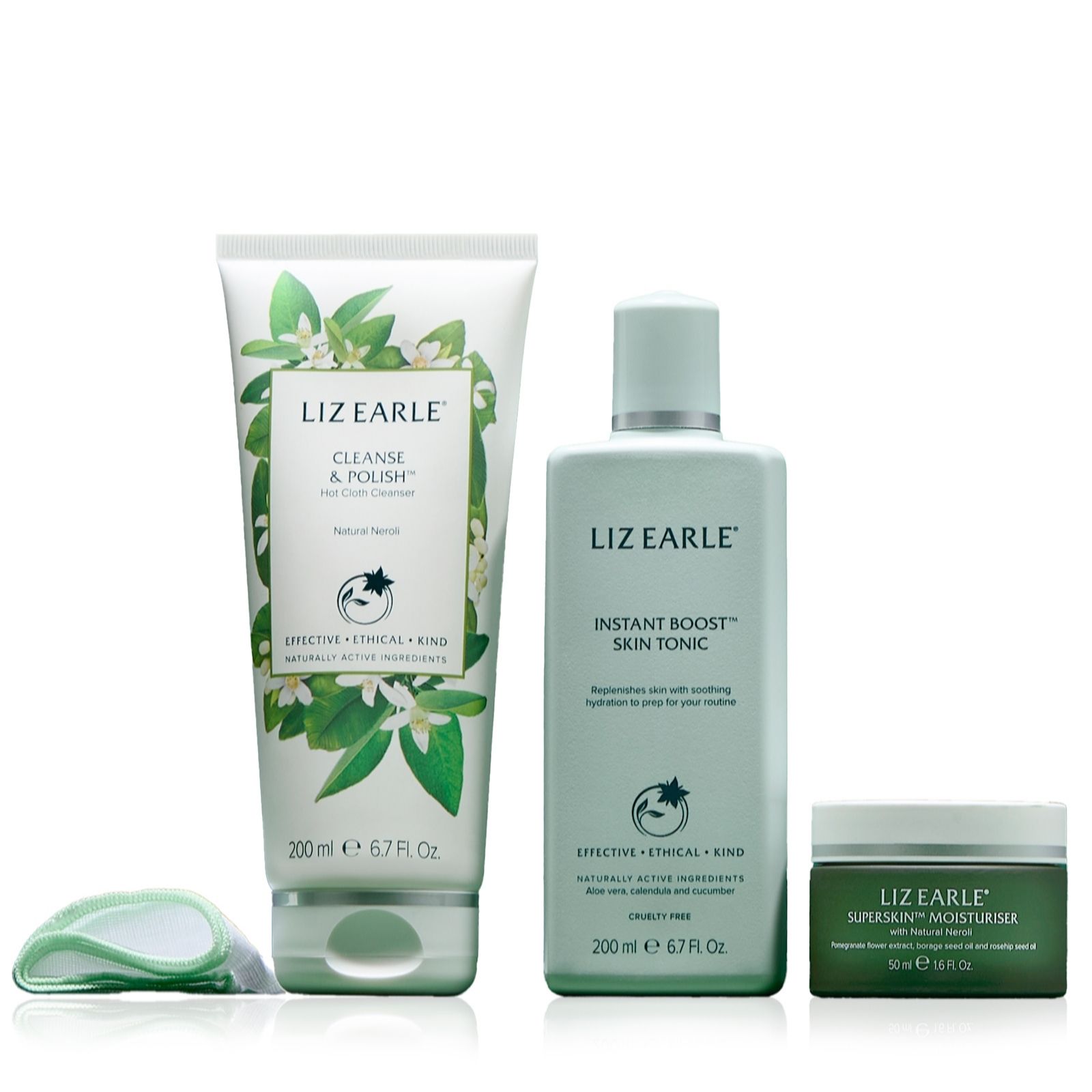 Liz Earle 3 Piece Cleanse, Tone & Superskin Moisturiser Collection